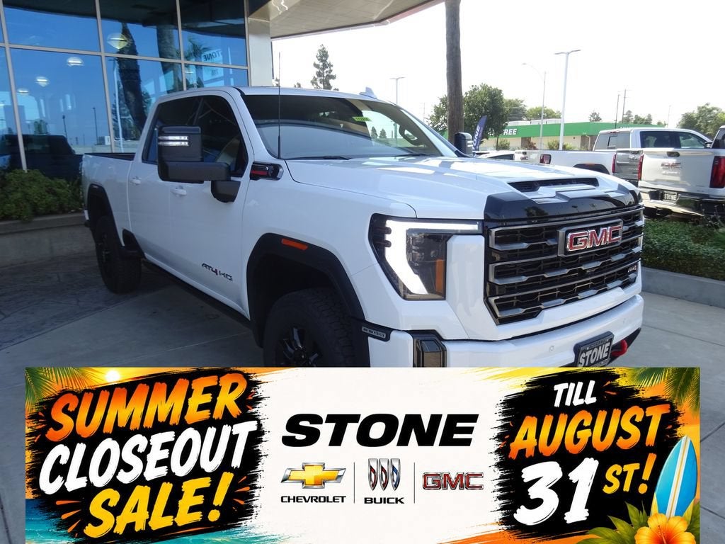 Summit White 2026 GMC Sierra 2500HD Pickup Truck Four-Wheel Drive Automatic