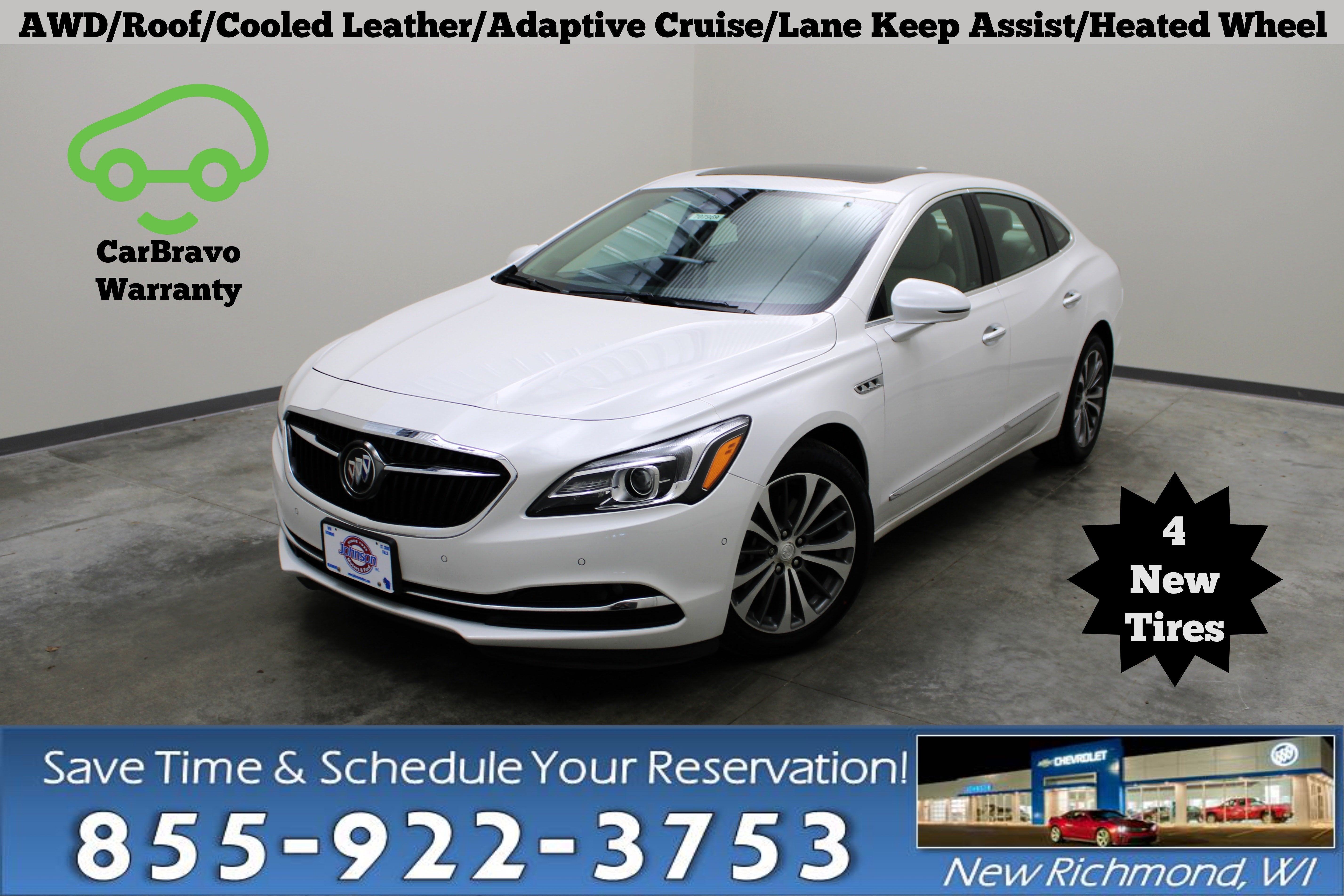 White Frost Tricoat 2018 Buick LaCrosse Sedan All-Wheel Drive Automatic