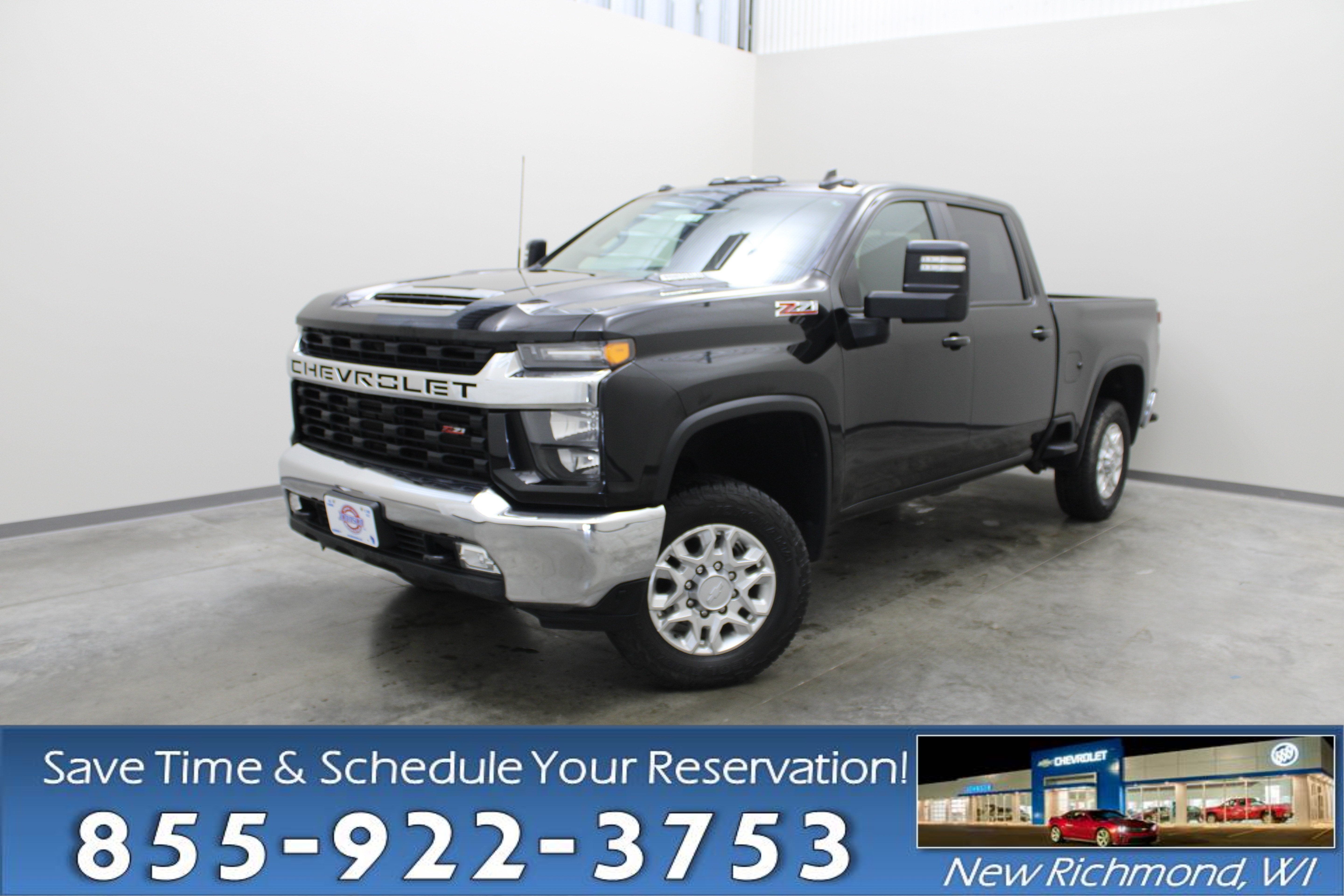 Black 2021 Chevrolet Silverado 3500HD Pickup Truck Four-Wheel Drive Automatic