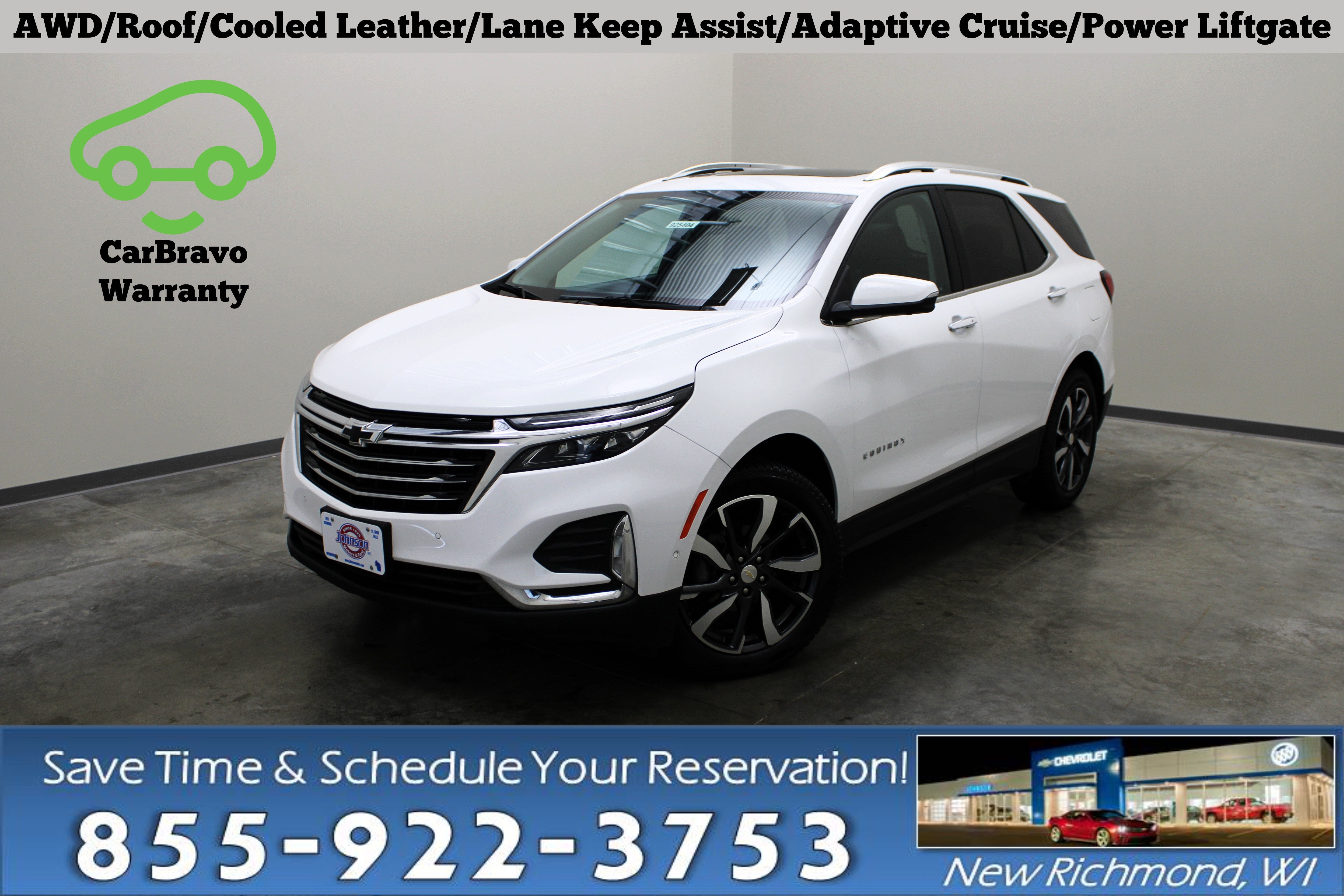 Summit White 2022 Chevrolet Equinox SUV / Crossover Four-Wheel Drive Automatic
