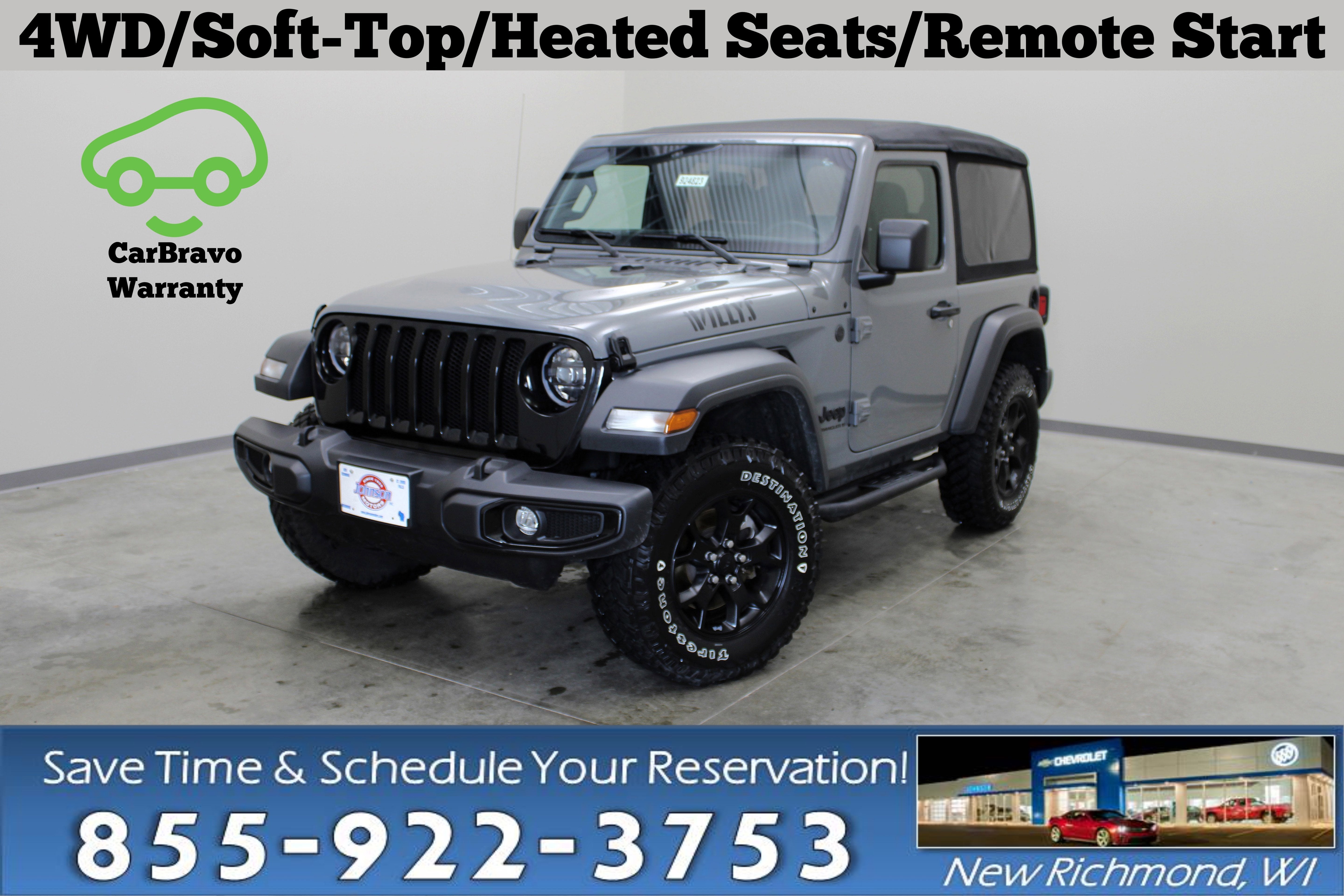 Gray 2023 Jeep Wrangler Willys 2-Door 4WD SUV / Crossover Four-Wheel Drive Automatic