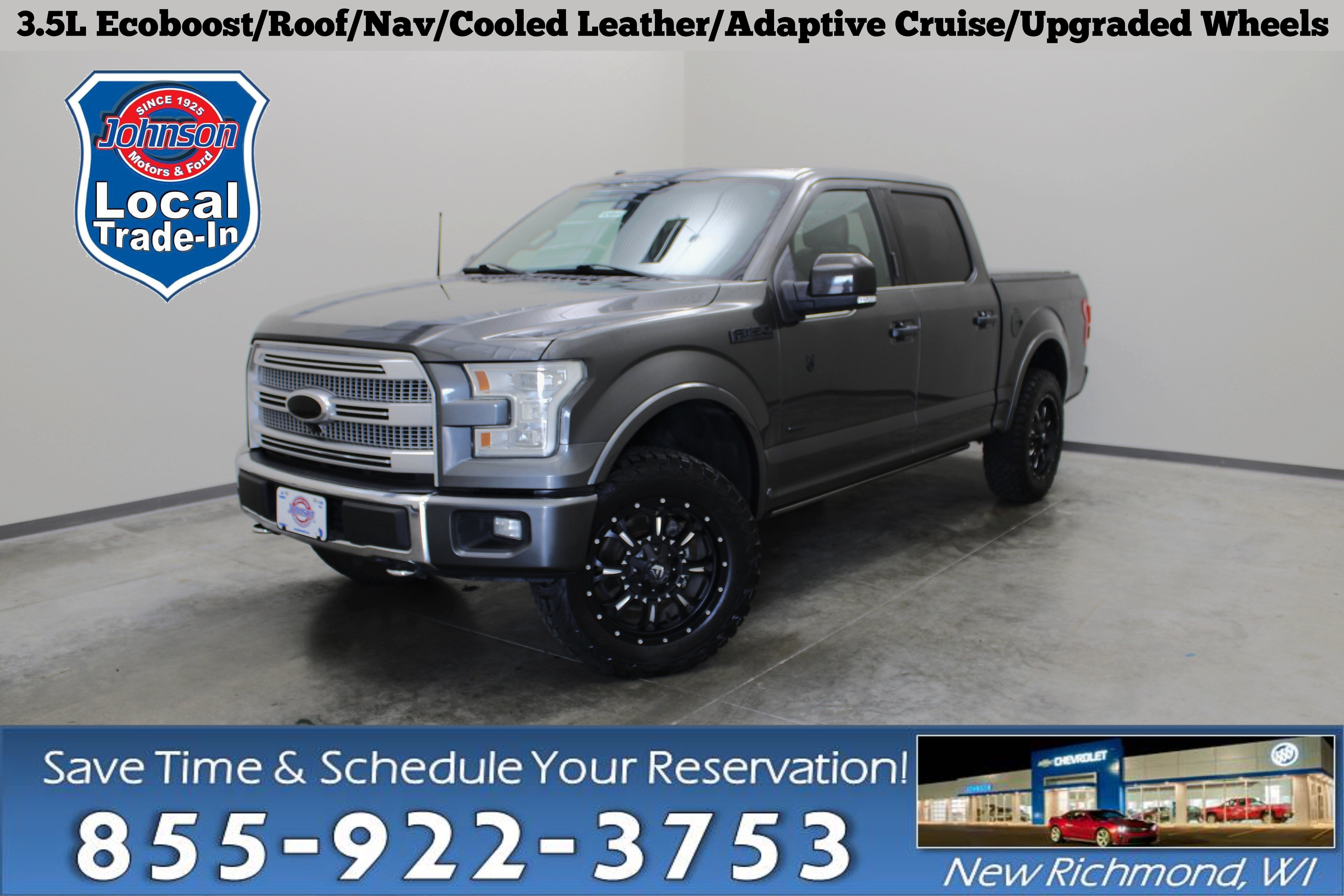 White 2015 Ford F-150 Pickup Truck Four-Wheel Drive Automatic