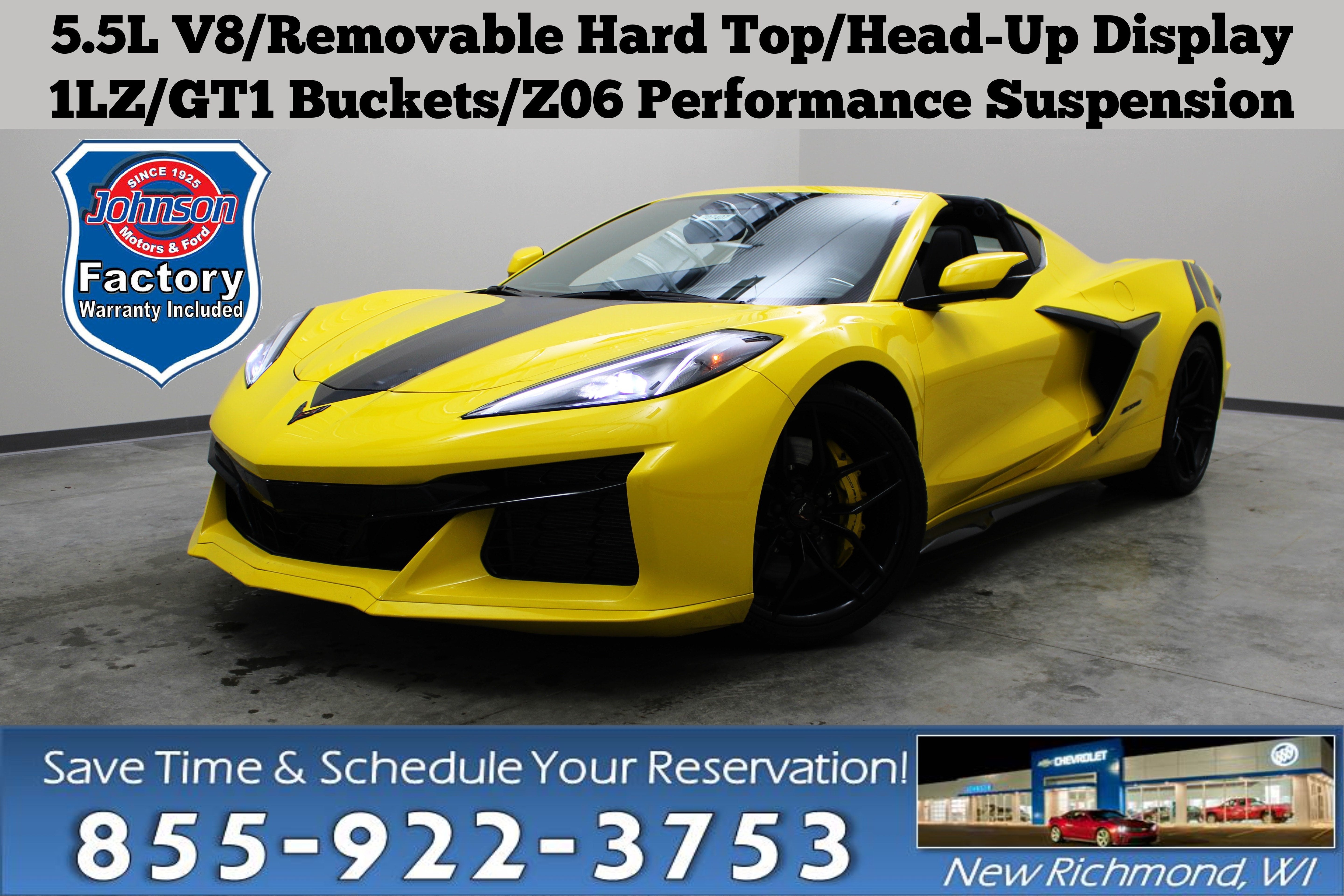 Competition Yellow Tintcoat Metallic 2025 Chevrolet Corvette Coupe Rear-Wheel Drive Automatic
