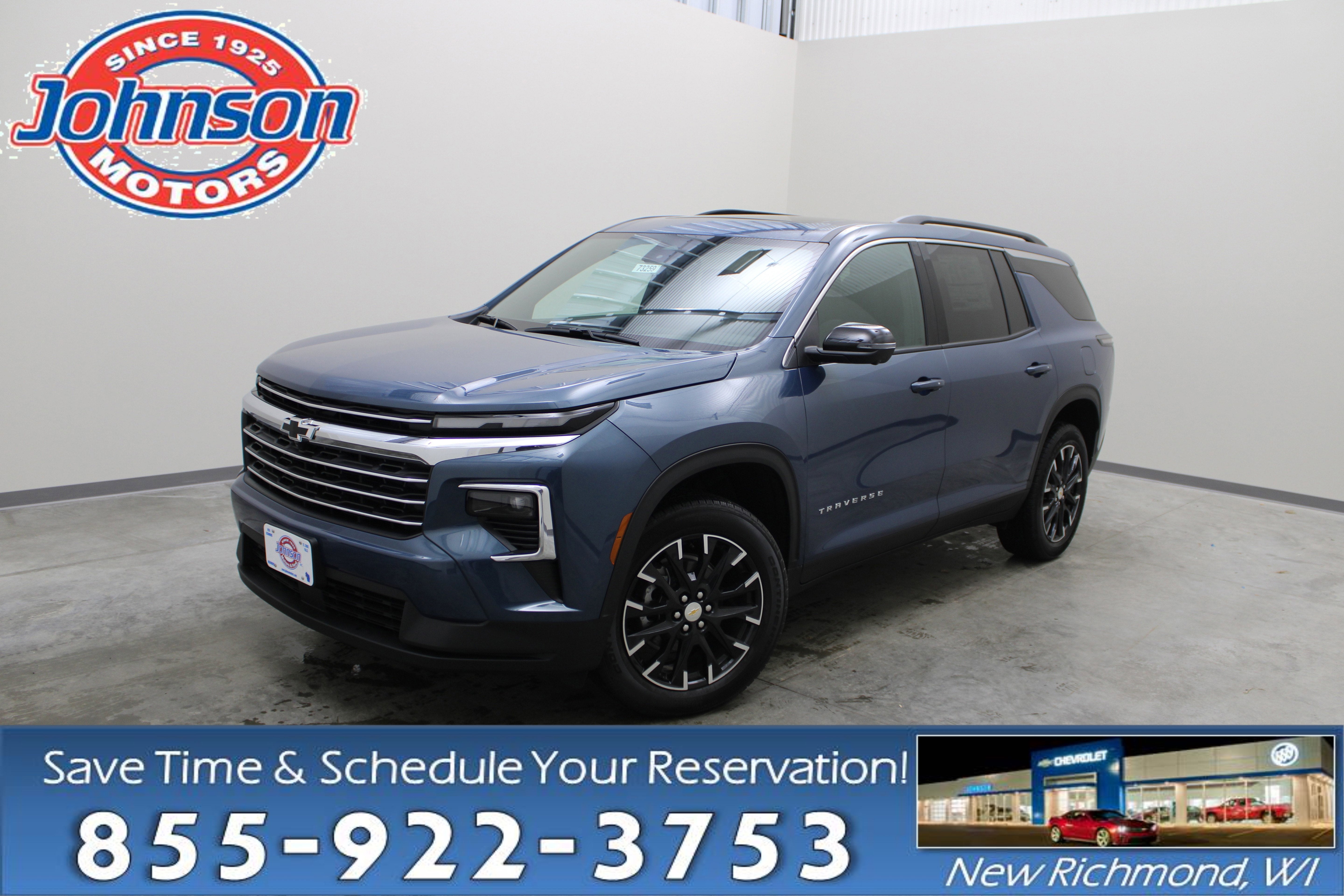 Lakeshore Blue Metallic 2026 Chevrolet Traverse LT AWD SUV / Crossover Four-Wheel Drive Automatic