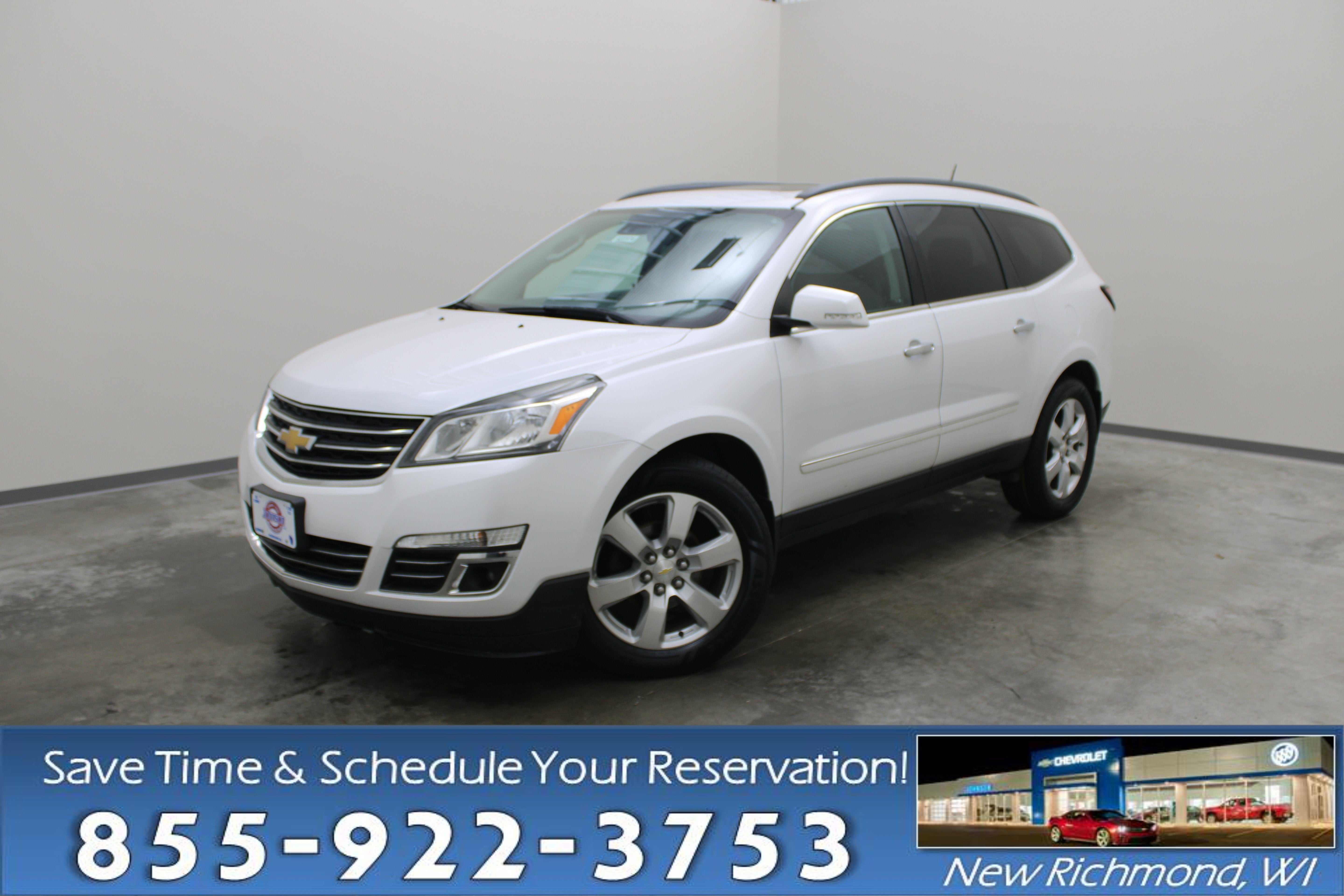 White (Iridescent Pearl Tricoat) 2017 Chevrolet Traverse SUV / Crossover All-Wheel Drive Automatic