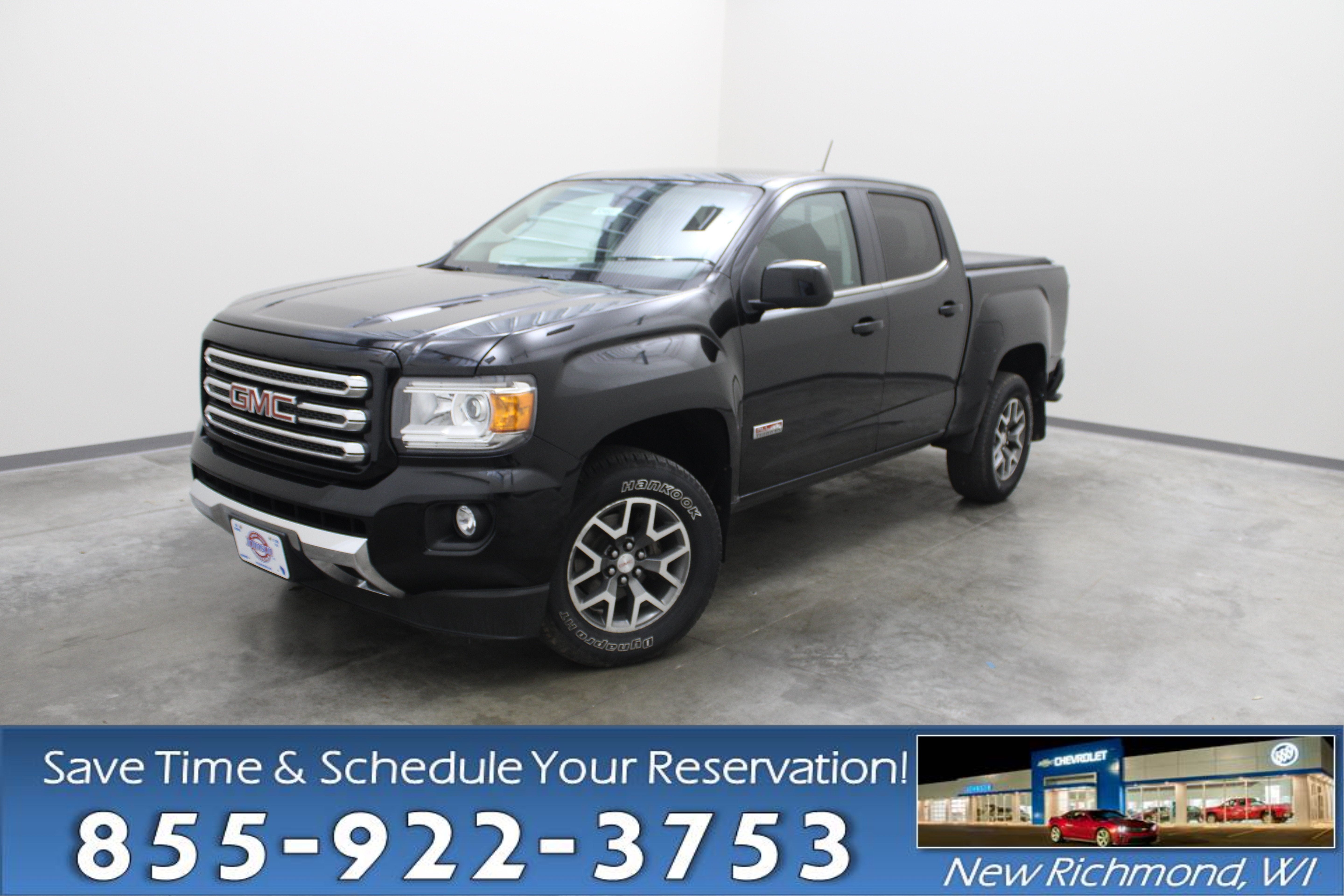 Onyx Black 2016 GMC Canyon Pickup Truck Four-Wheel Drive Automatic