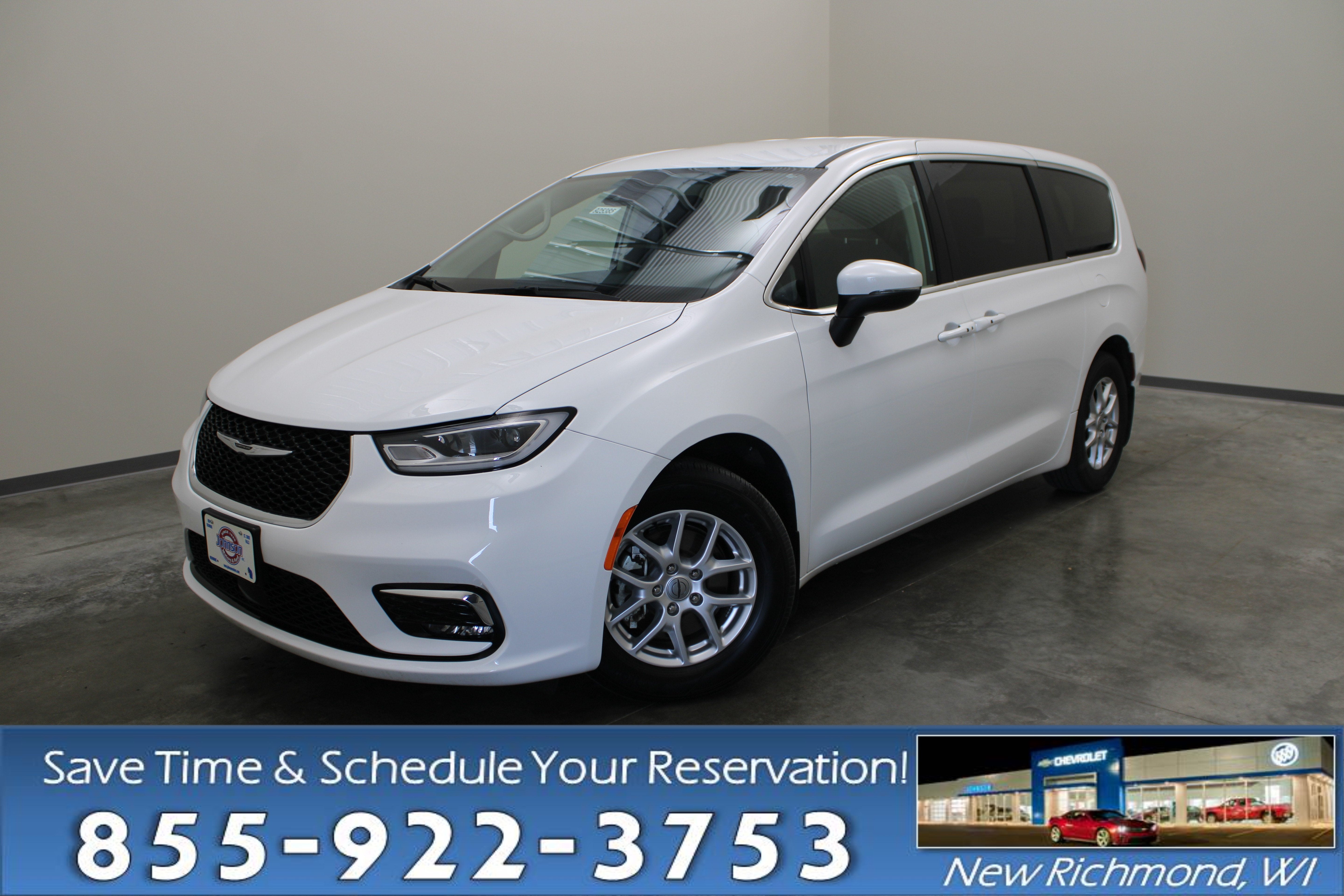 White 2023 Chrysler Pacifica Minivan Front-Wheel Drive Automatic