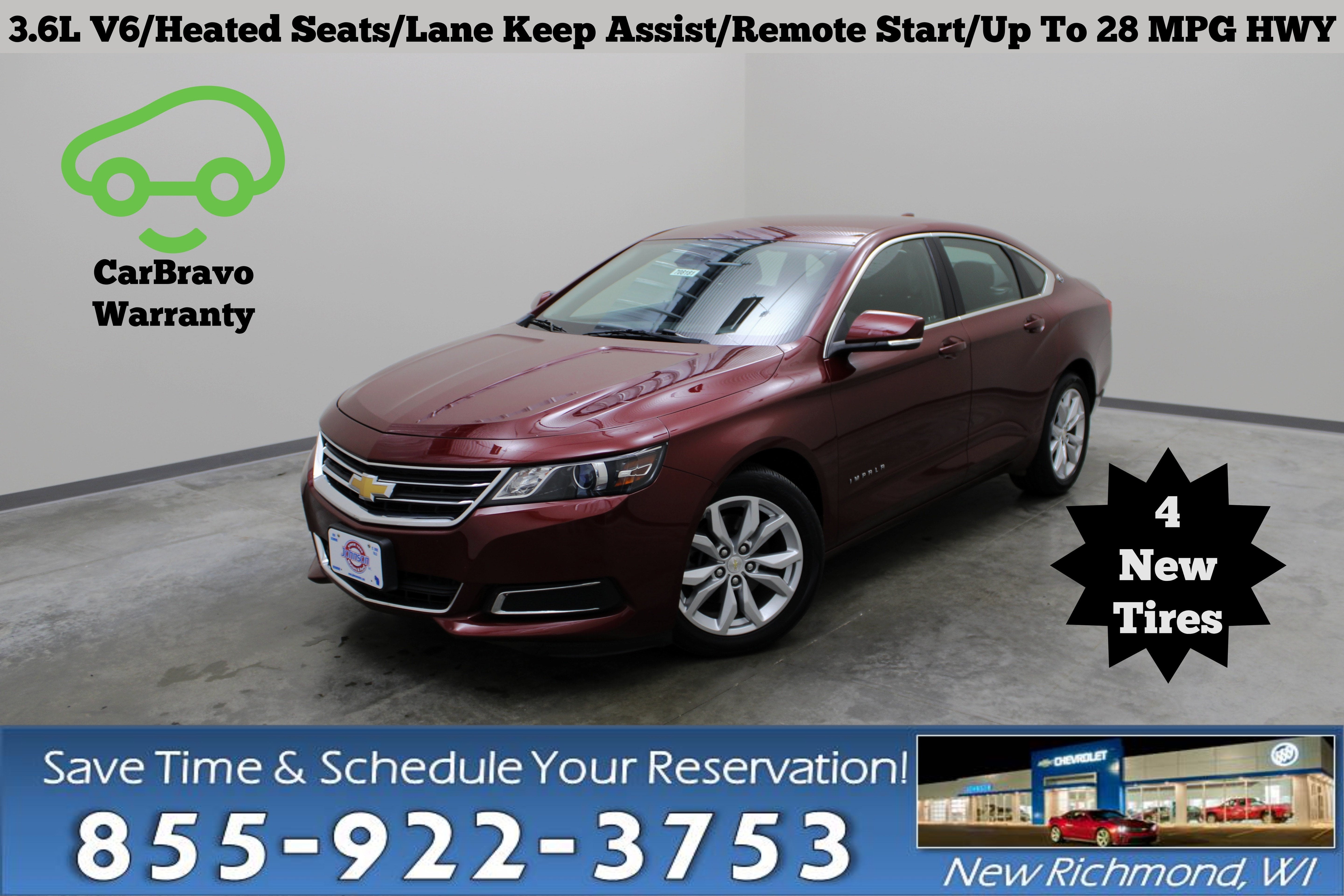 Siren Red Tintcoat 2017 Chevrolet Impala Sedan Front-Wheel Drive Automatic