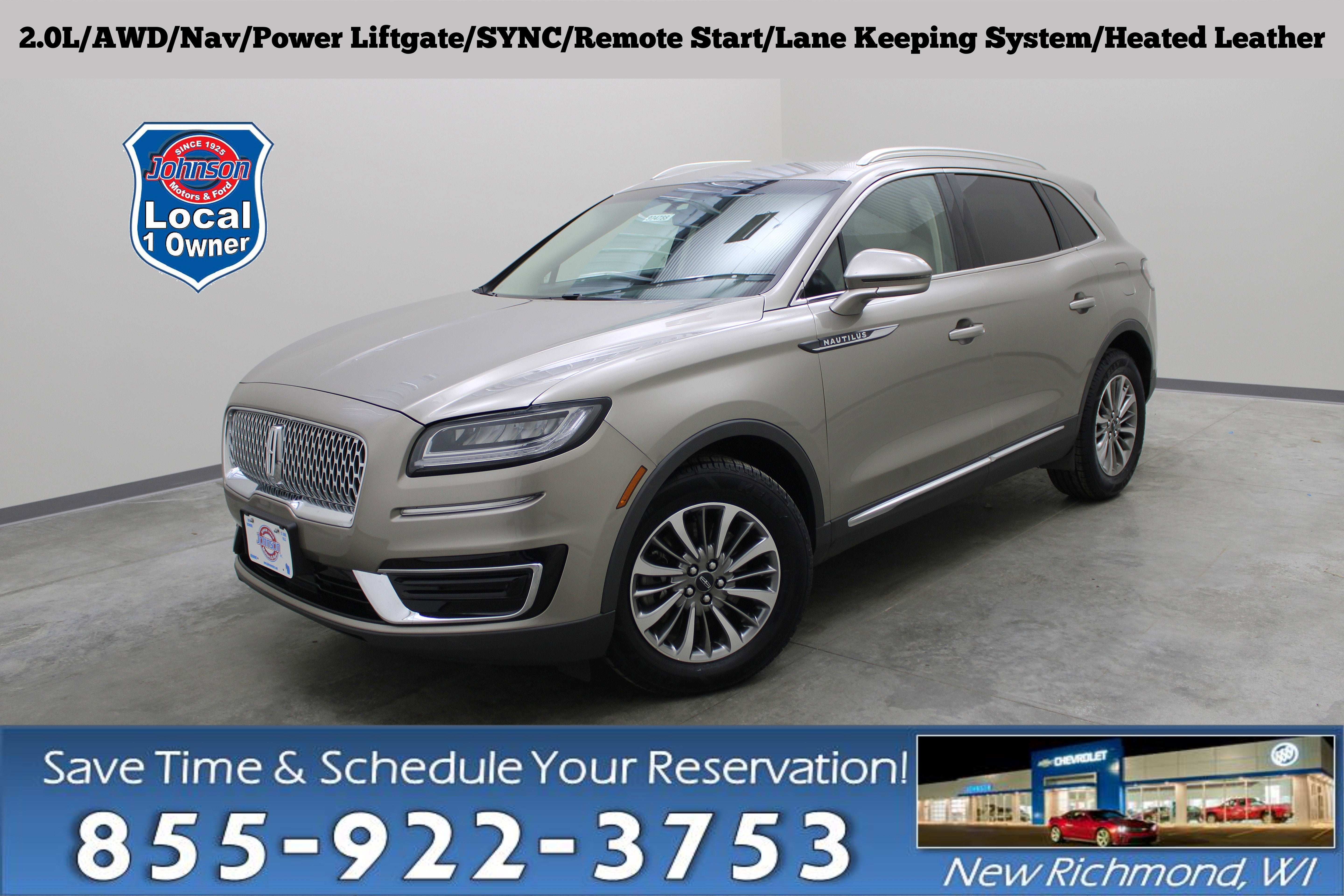 Brown (Beige) 2020 Lincoln Nautilus SUV / Crossover All-Wheel Drive Automatic
