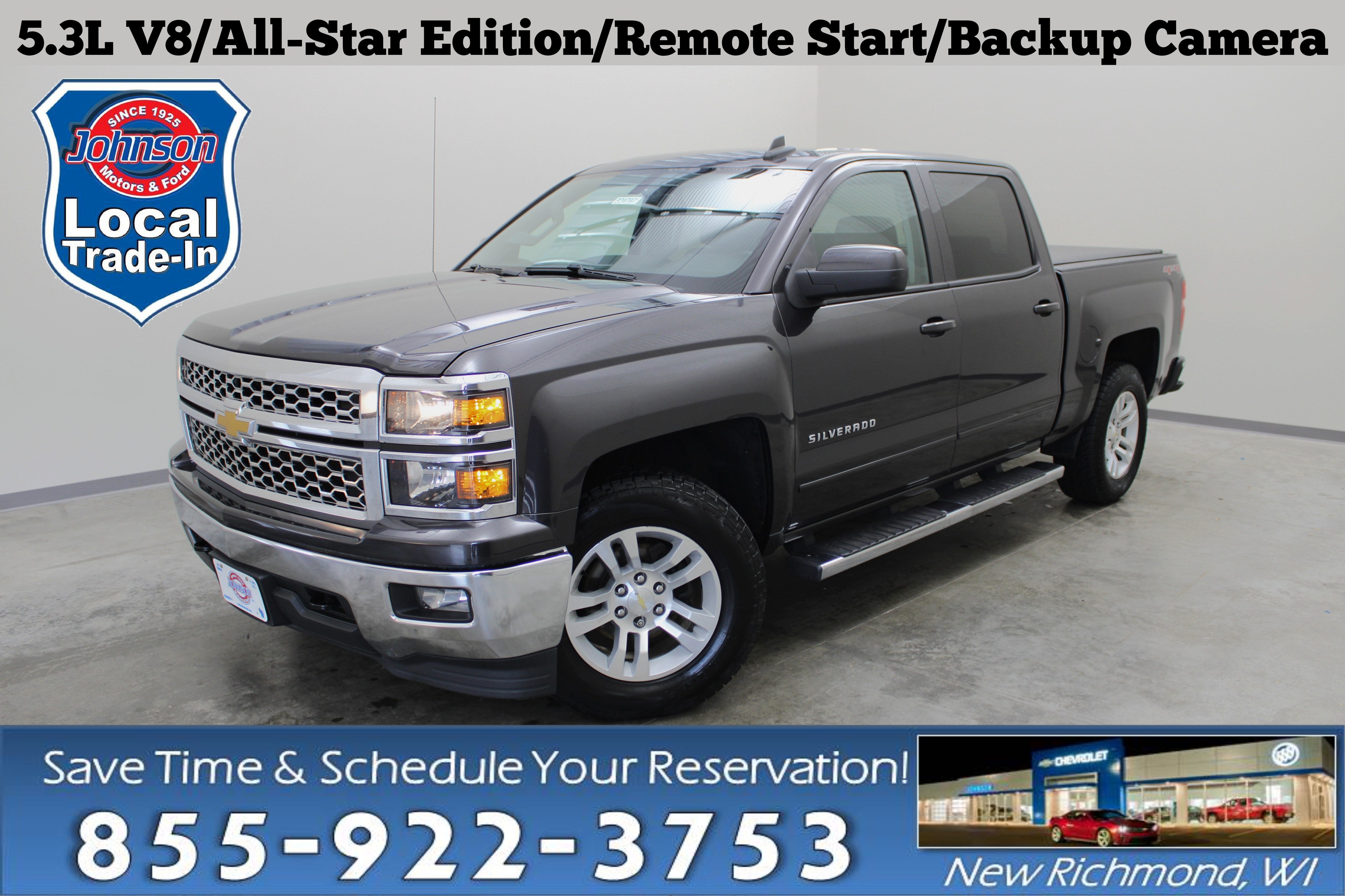 Gray (Tungsten Metallic) 2015 Chevrolet Silverado 1500 Pickup Truck Four-Wheel Drive Automatic
