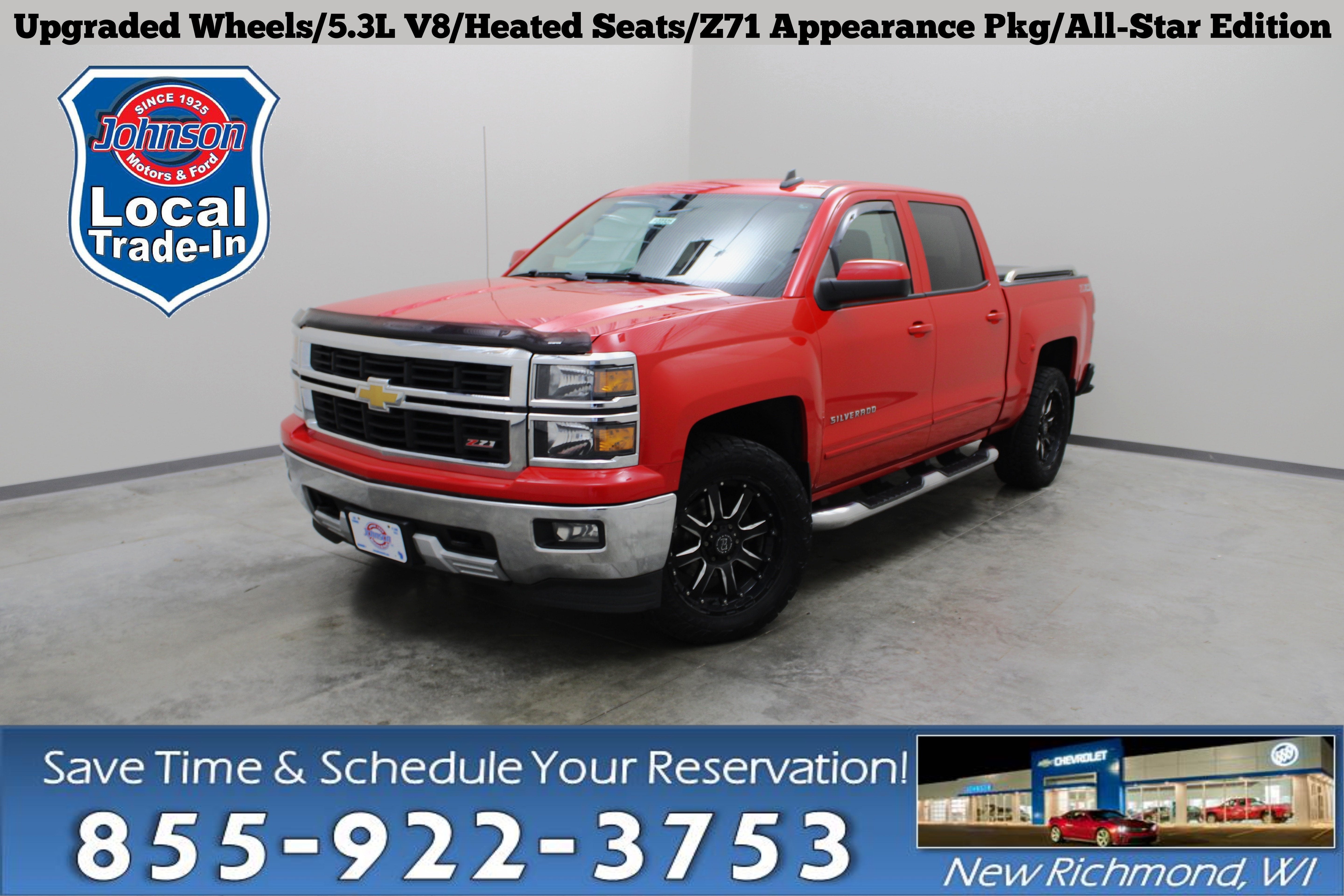 Victory Red 2015 Chevrolet Silverado 1500 Pickup Truck Four-Wheel Drive Automatic