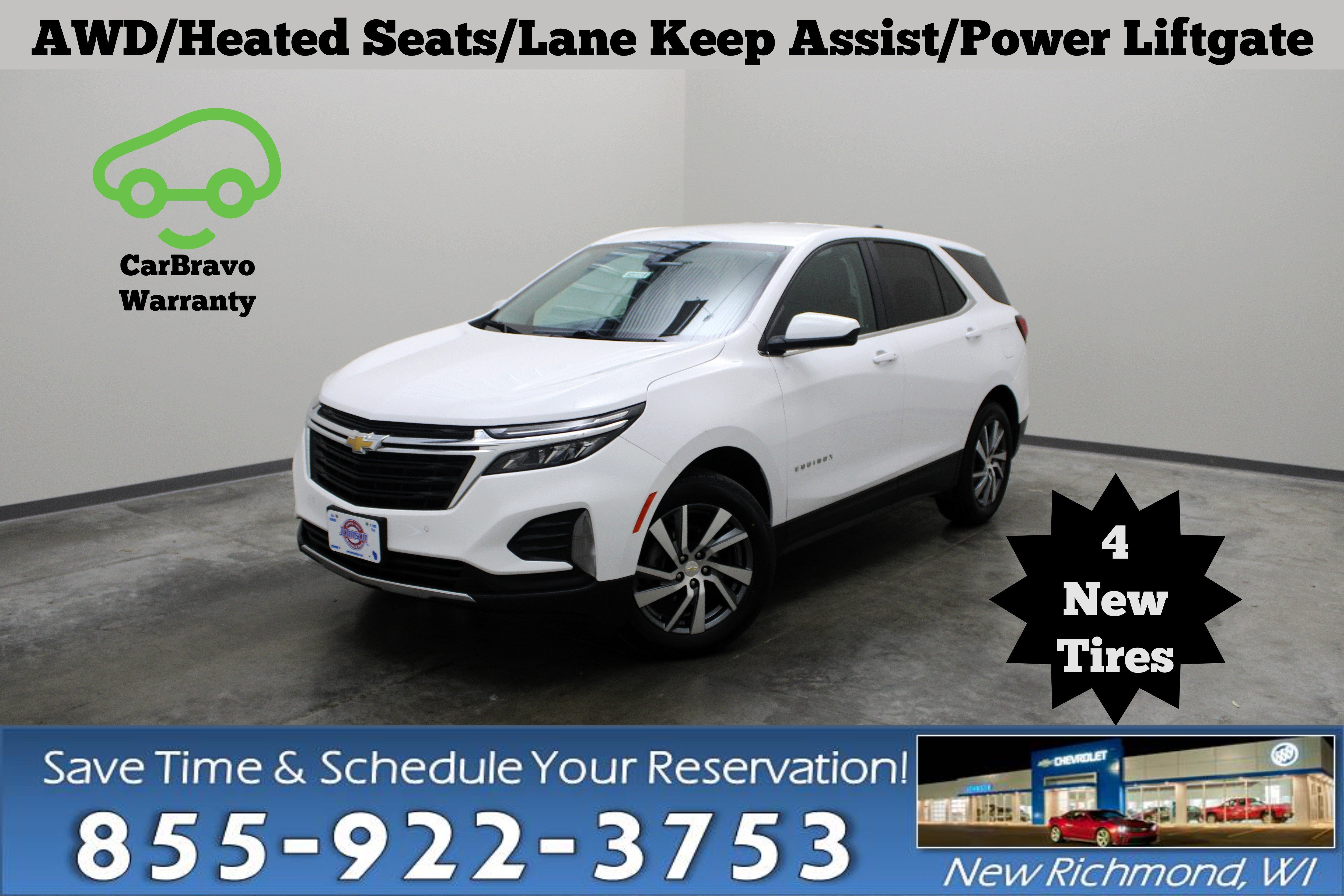 Summit White 2022 Chevrolet Equinox SUV / Crossover Four-Wheel Drive Automatic