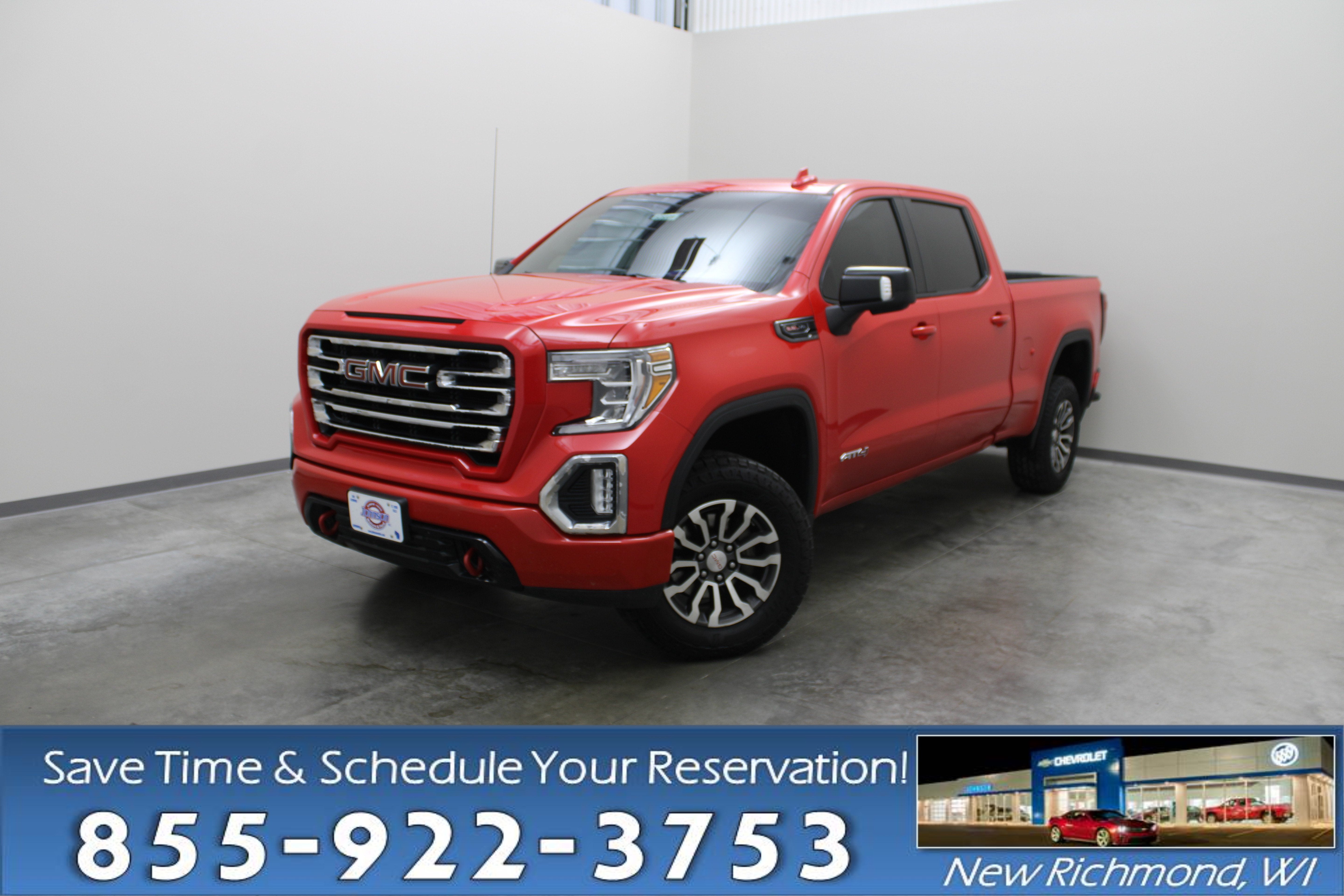 Red 2021 GMC Sierra 1500 Pickup Truck Four-Wheel Drive Automatic