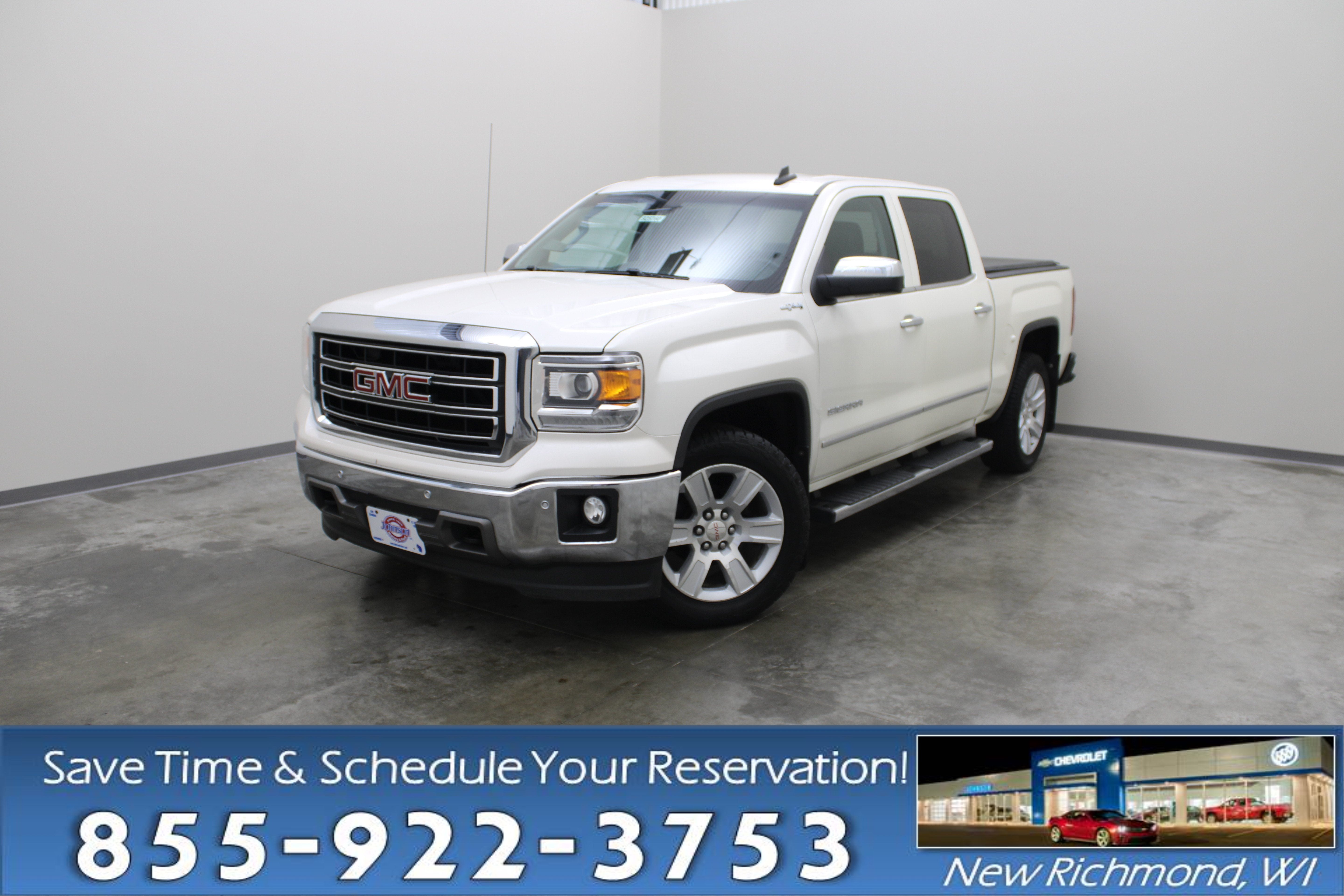 White 2015 GMC Sierra 1500 Pickup Truck Four-Wheel Drive Automatic