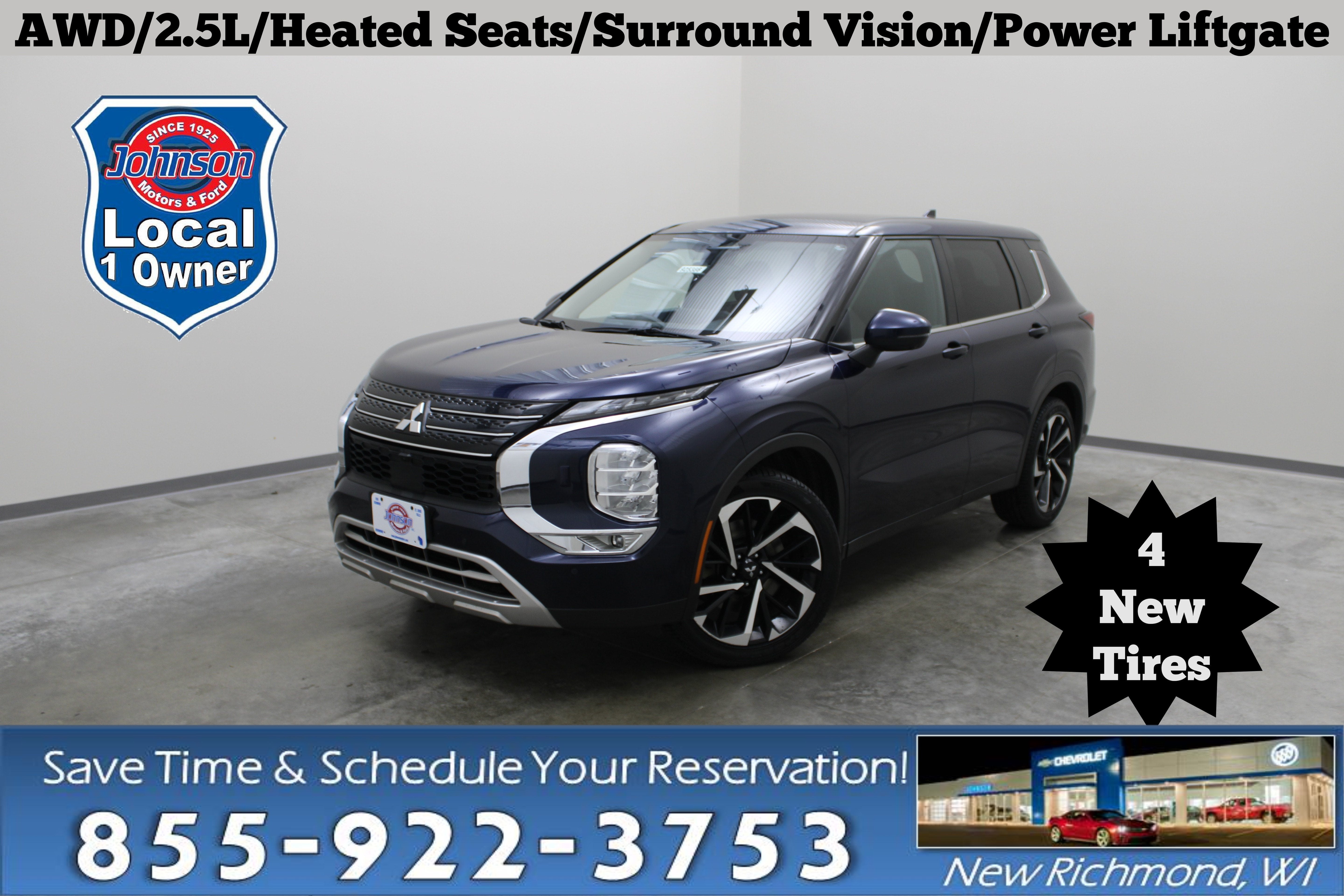 Blue 2022 Mitsubishi Outlander SUV / Crossover All-Wheel Drive Automatic