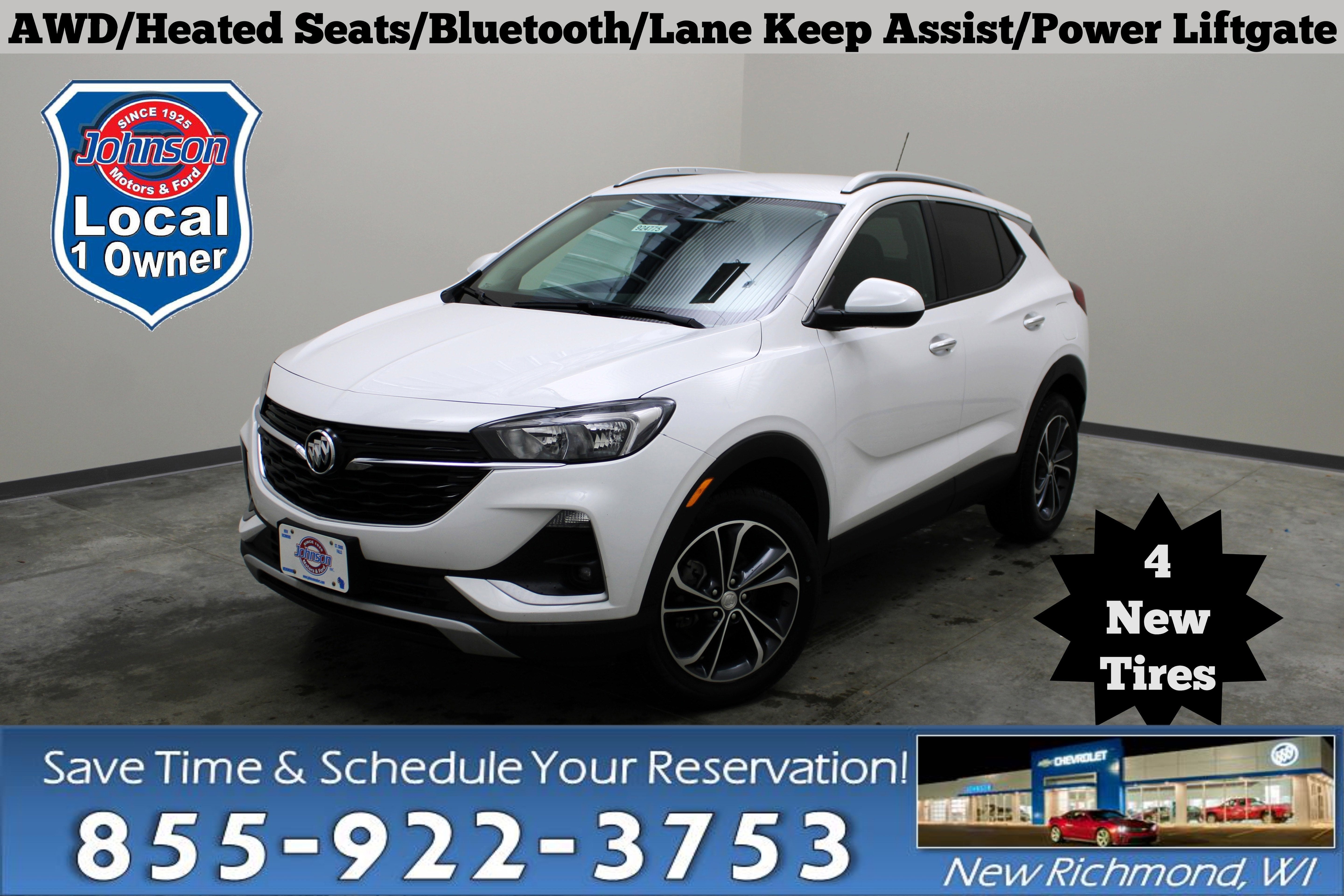 Summit White 2022 Buick Encore GX Select AWD SUV / Crossover All-Wheel Drive Automatic