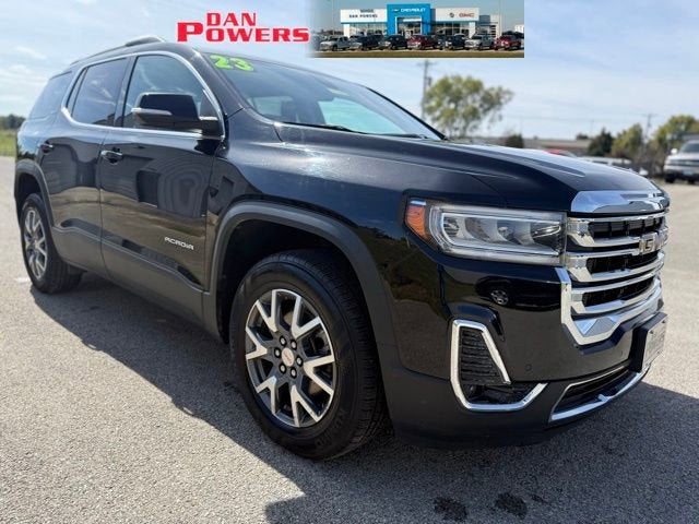 Black (Ebony Twilight Metallic) 2023 GMC Acadia SLT AWD SUV / Crossover Four-Wheel Drive Automatic