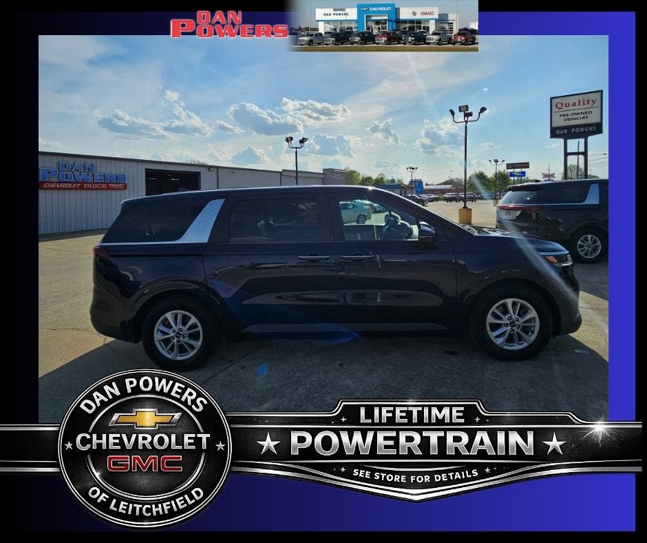 Blue 2024 Kia Carnival Minivan Front-Wheel Drive Automatic