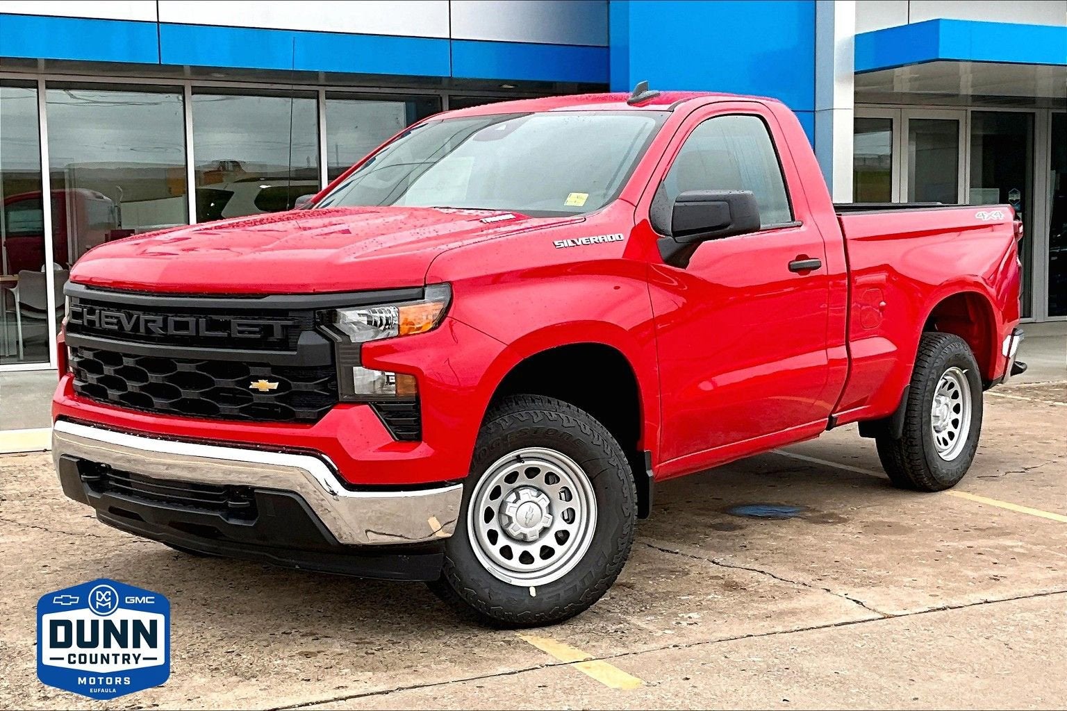 Red Hot 2025 Chevrolet Silverado 1500 Pickup Truck Four-Wheel Drive Automatic