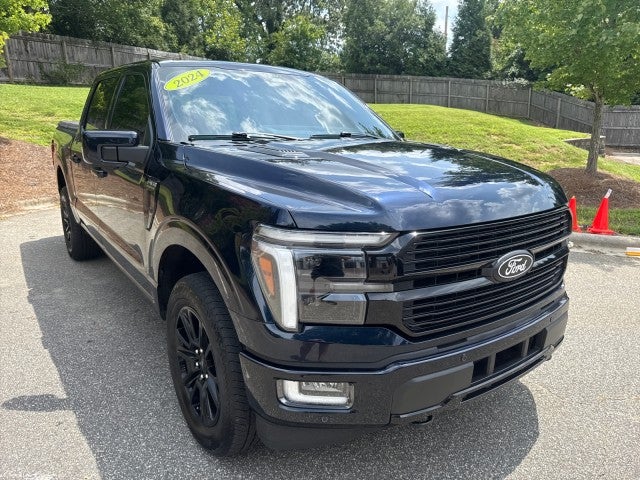 Blue 2024 Ford F-150 Pickup Truck Four-Wheel Drive 