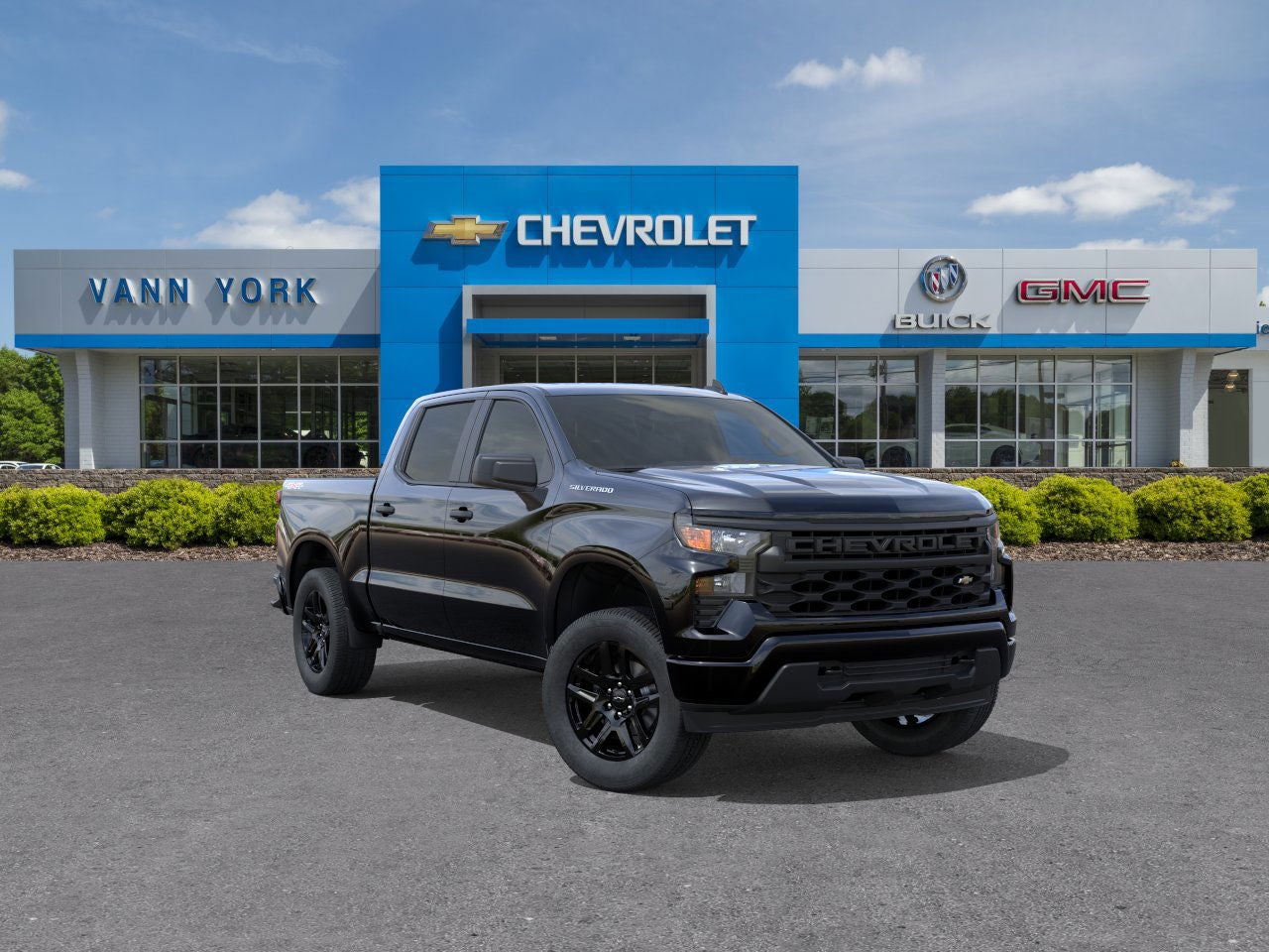 2026 Chevrolet Silverado 1500 Custom Crew Cab 4WD Negro Camioneta Todo terreno Automática