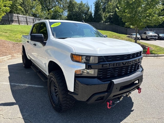 Summit White 2021 Chevrolet Silverado 1500 Pickup Truck Four-Wheel Drive Automatic