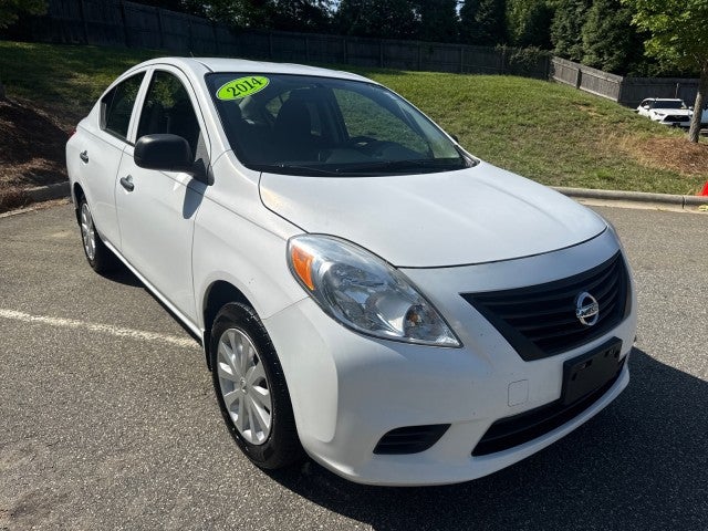 White 2014 Nissan Versa Sedan Front-Wheel Drive 