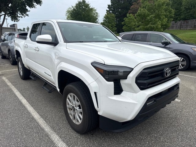 White 2024 Toyota Tacoma Pickup Truck Four-Wheel Drive 