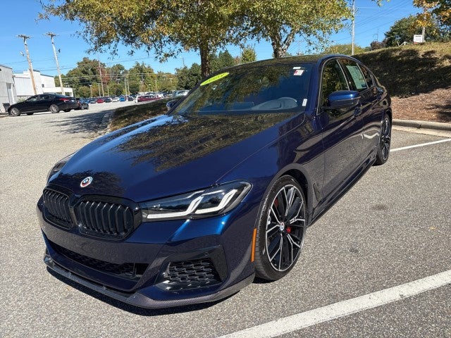 Blue 2023 BMW 5 Series Sedan All-Wheel Drive 