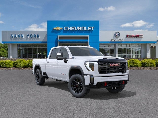 Summit White 2026 GMC Sierra 2500HD AT4 Crew Cab 4WD Pickup Truck Four-Wheel Drive Automatic