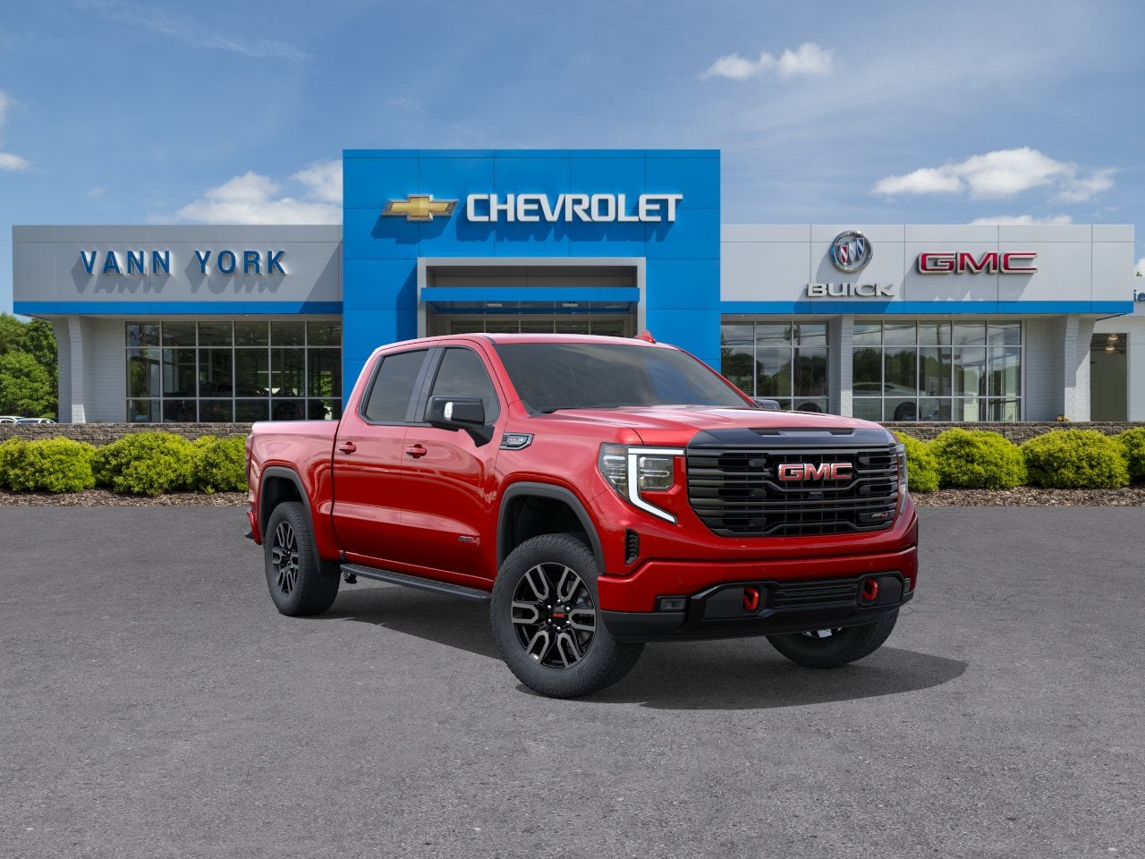 Volcanic Red Tintcoat 2026 GMC Sierra 1500 AT4 Crew Cab 4WD Pickup Truck Four-Wheel Drive Automatic