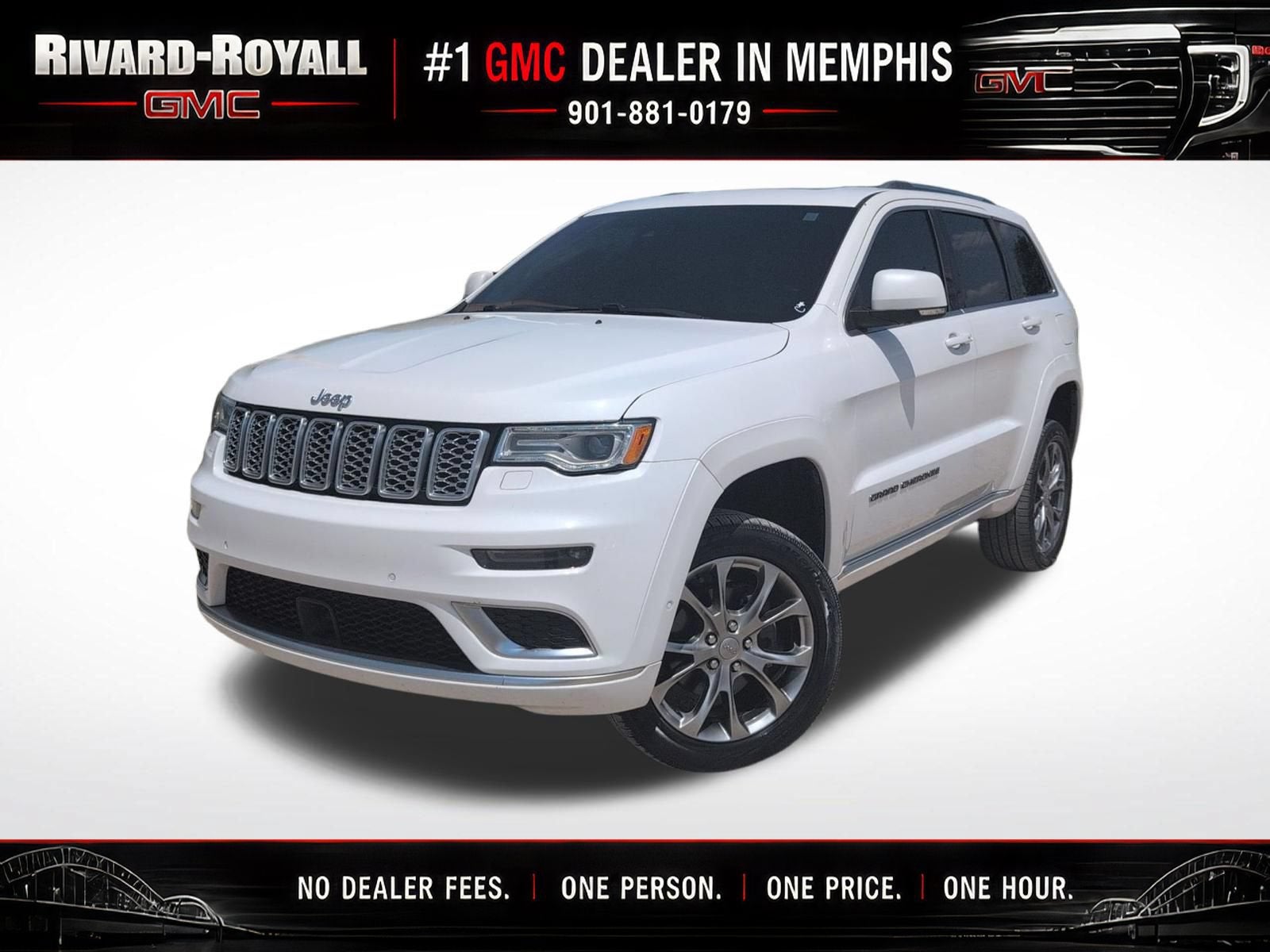 White (Ivory 3-Coat) 2019 Jeep Grand Cherokee SUV / Crossover Four-Wheel Drive Automatic