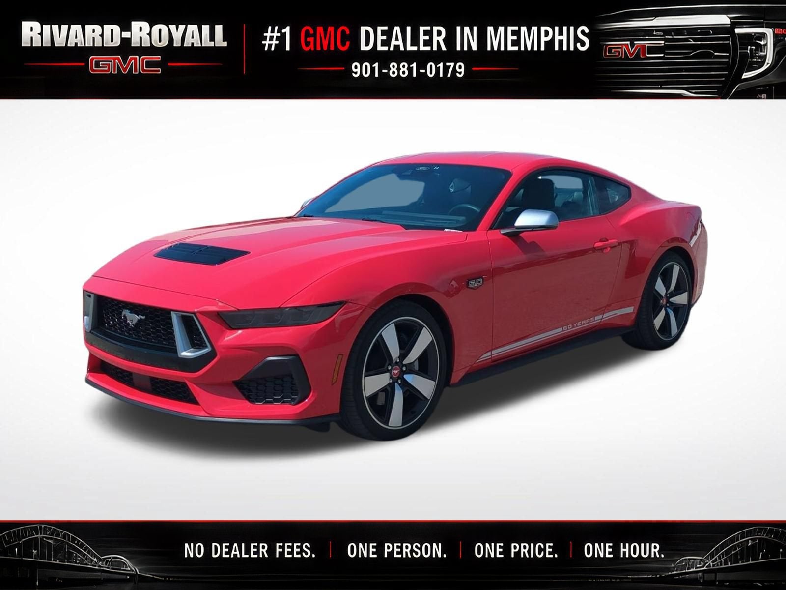 Red 2025 Ford Mustang Coupe Rear-Wheel Drive 