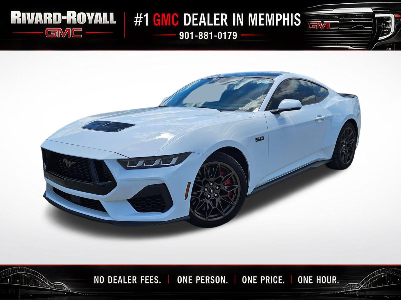 White 2024 Ford Mustang Coupe Rear-Wheel Drive 
