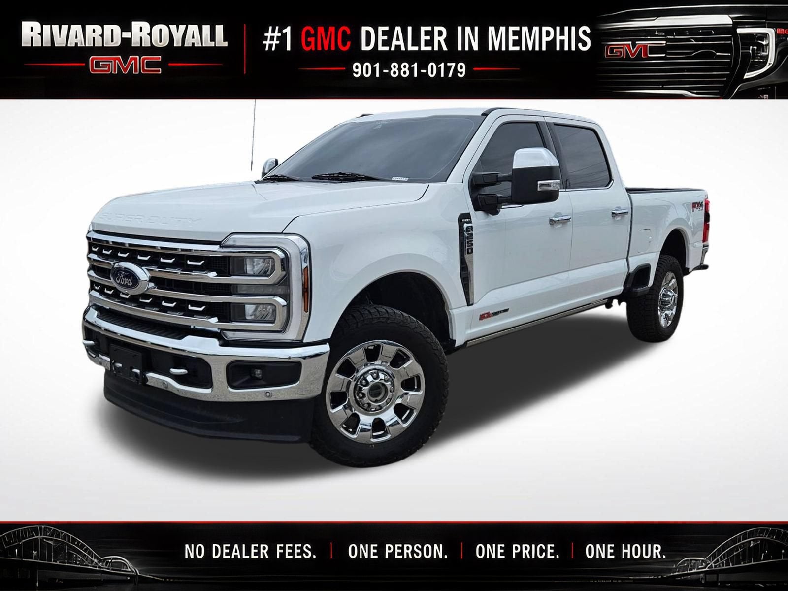 White 2024 Ford F-250 Super Duty Pickup Truck Four-Wheel Drive 
