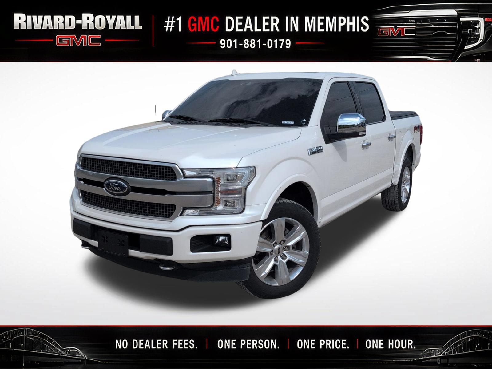 White 2018 Ford F-150 Pickup Truck Four-Wheel Drive 