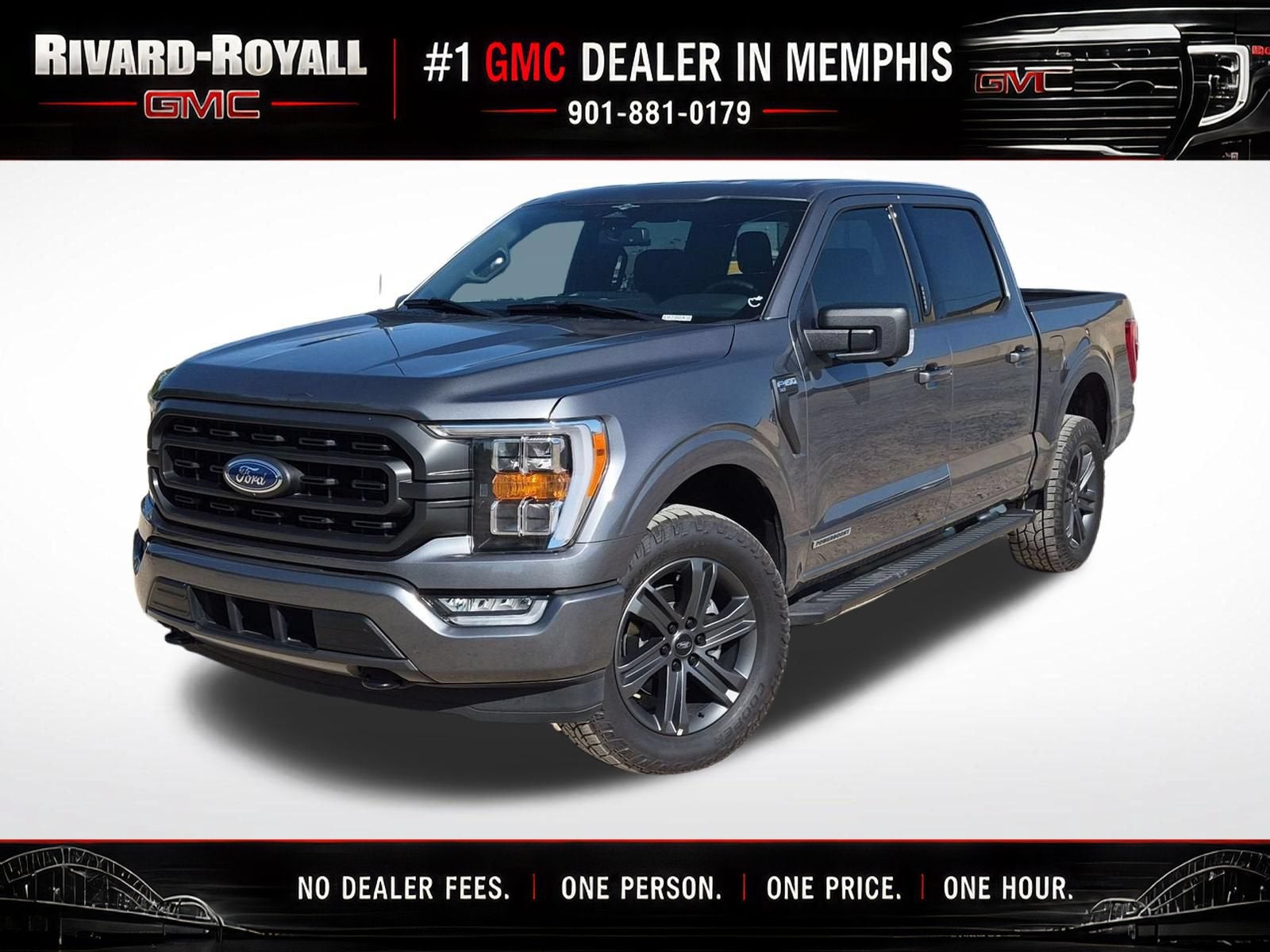 Gray 2023 Ford F-150 Pickup Truck Four-Wheel Drive 