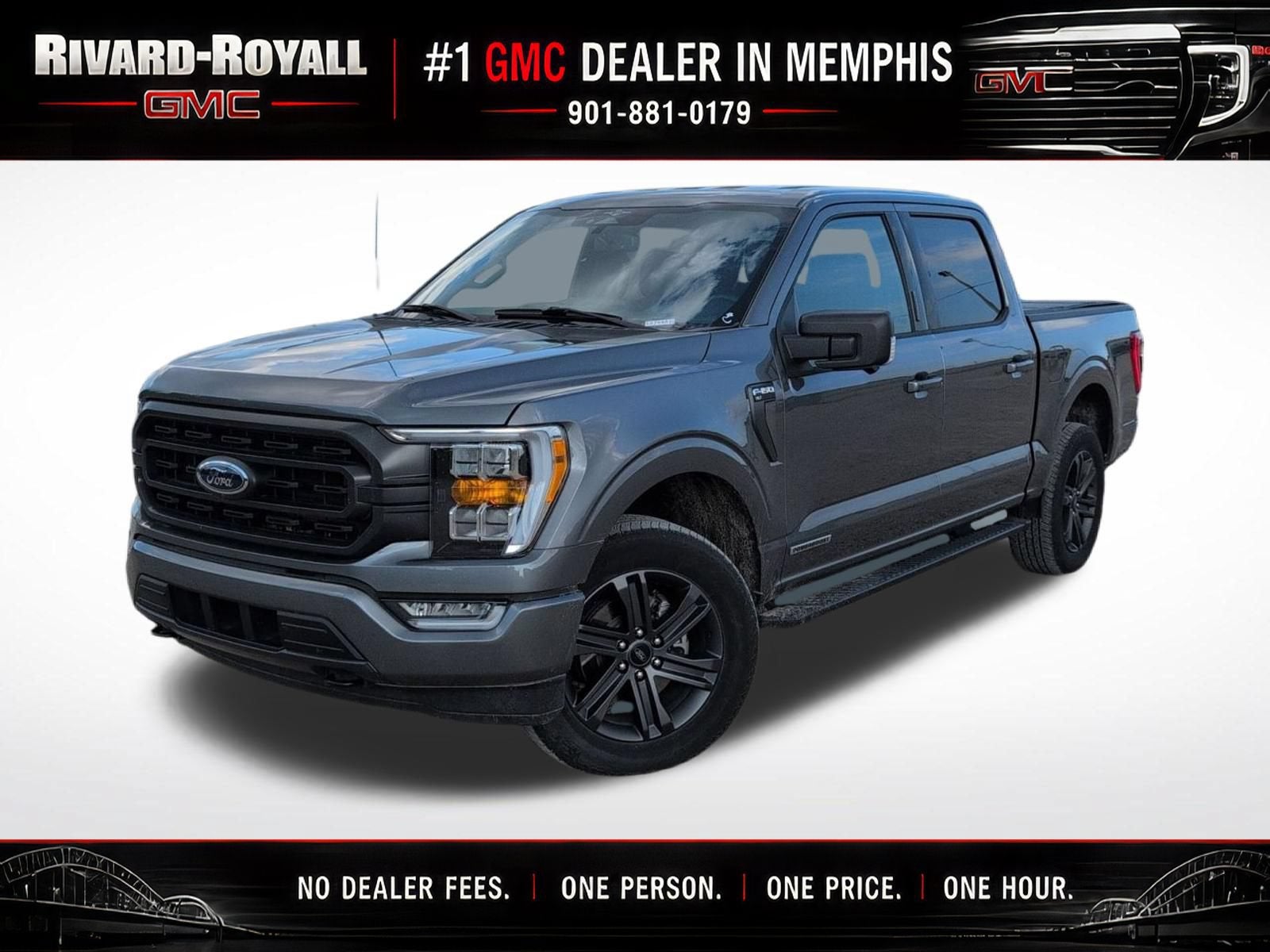 Gray 2023 Ford F-150 Pickup Truck Four-Wheel Drive 