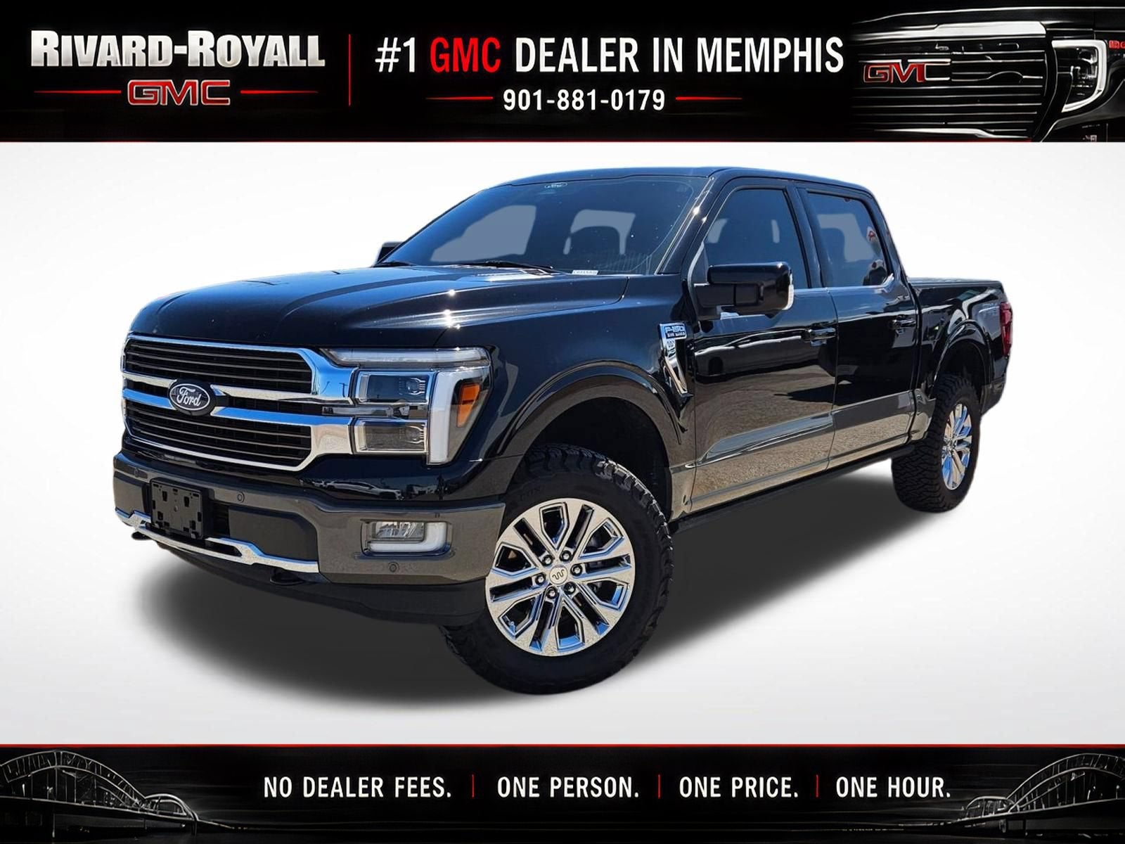 Black 2025 Ford F-150 Pickup Truck Four-Wheel Drive 