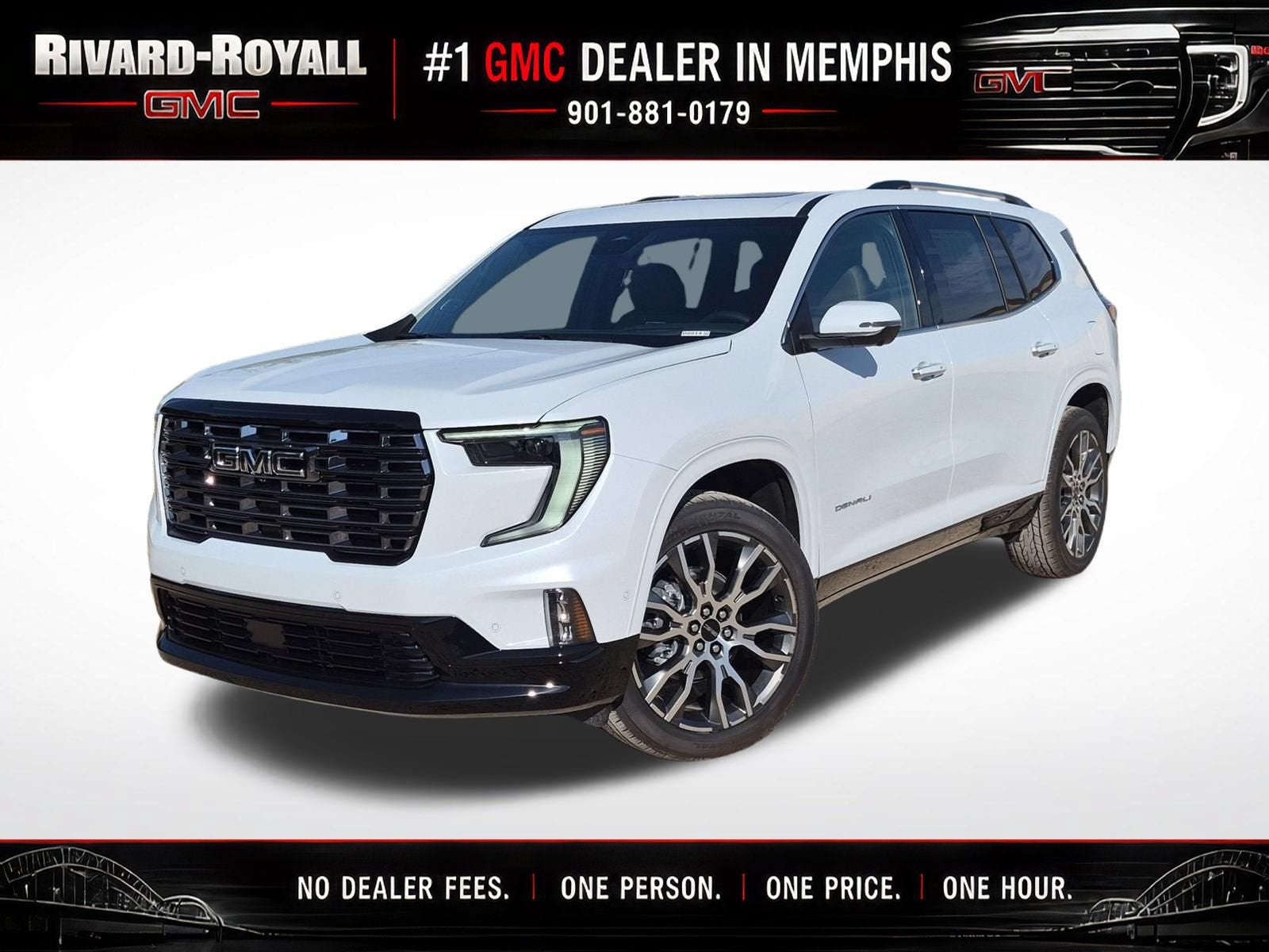 Glacier White Tricoat 2027 GMC Acadia SUV / Crossover Four-Wheel Drive Automatic