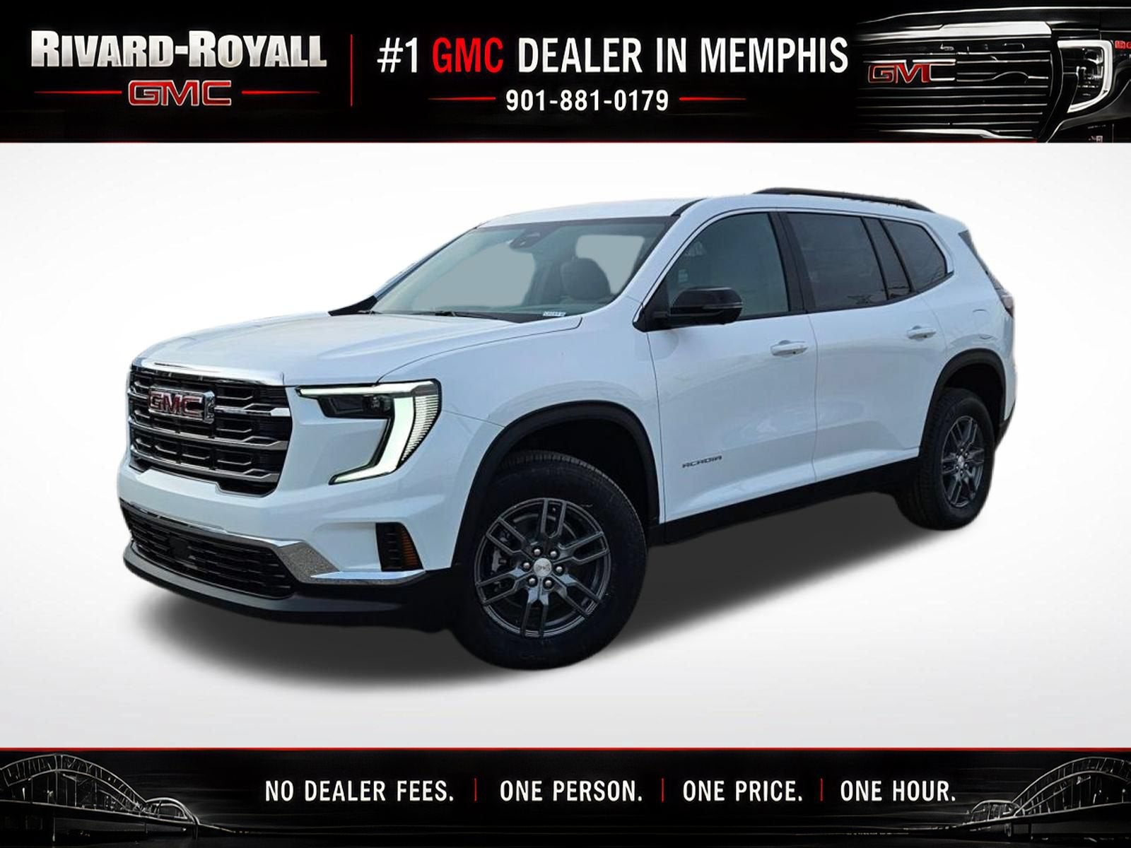 Summit White 2026 GMC Acadia SUV / Crossover Front-Wheel Drive Automatic