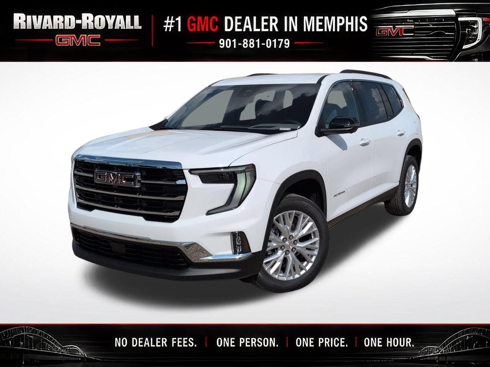 Summit White 2026 GMC Acadia SUV / Crossover Front-Wheel Drive Automatic