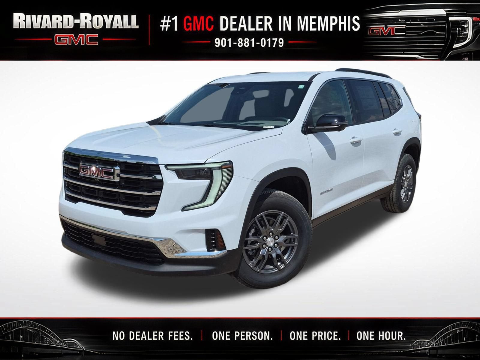 Glacier White Tricoat 2026 GMC Acadia SUV / Crossover Front-Wheel Drive Automatic