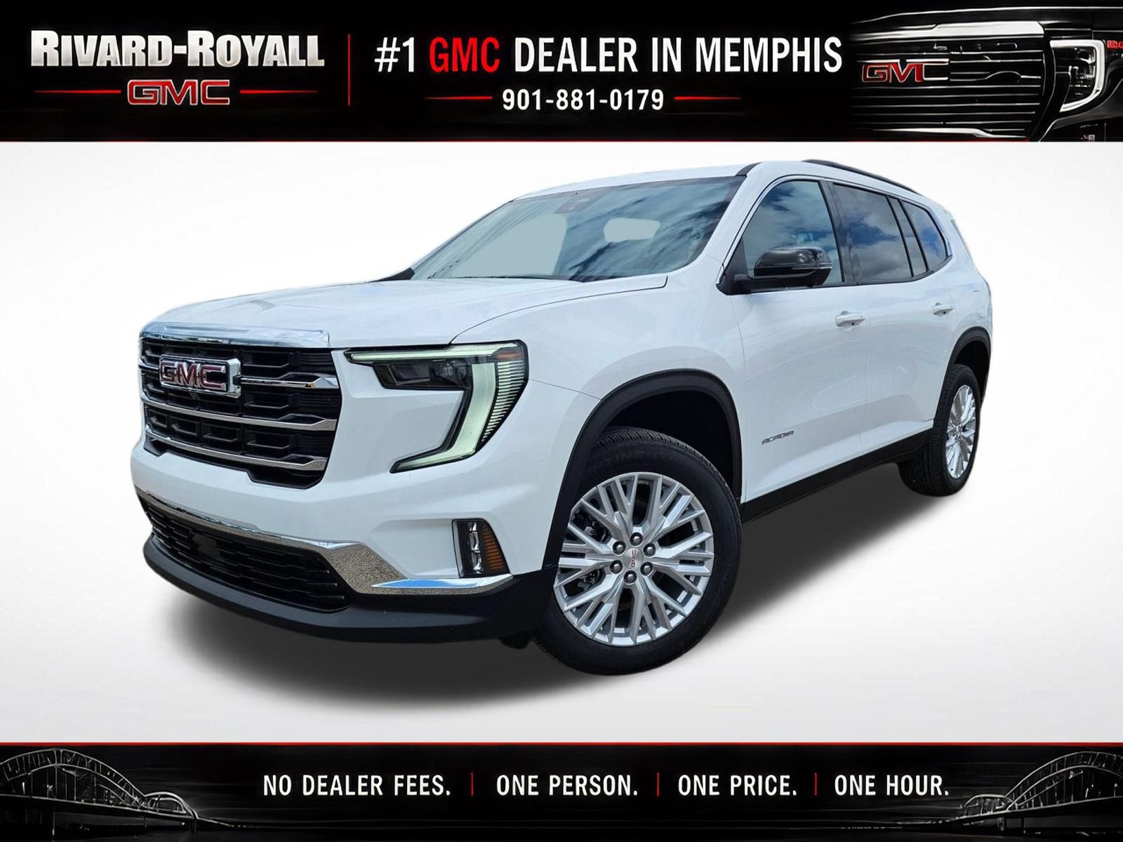 Summit White 2026 GMC Acadia SUV / Crossover Front-Wheel Drive Automatic