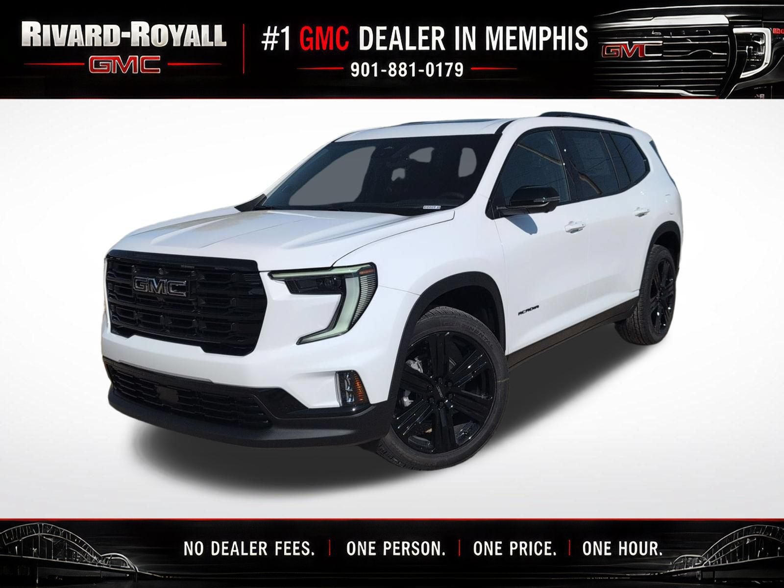 Summit White 2027 GMC Acadia SUV / Crossover Front-Wheel Drive Automatic