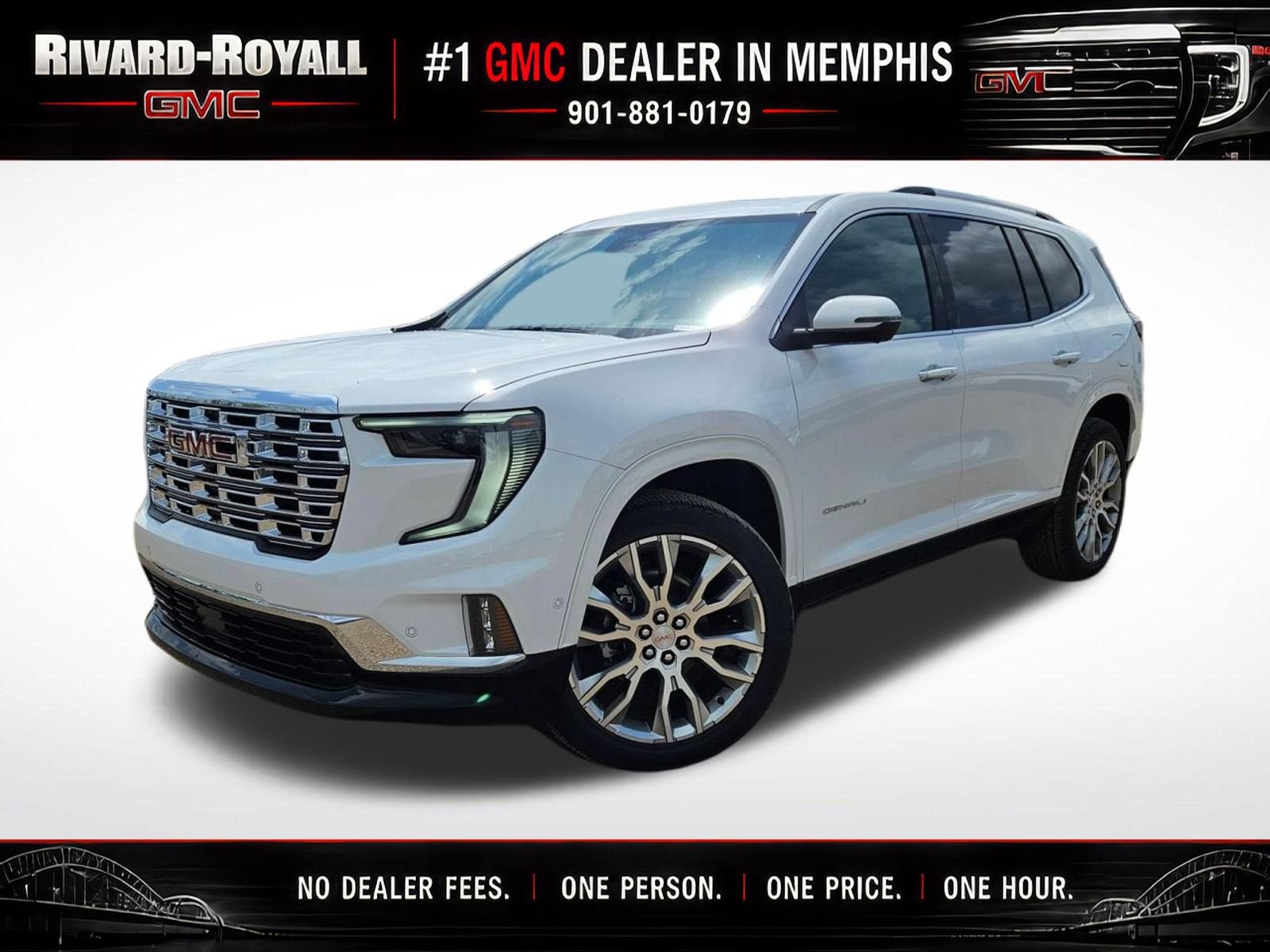 Summit White 2026 GMC Acadia SUV / Crossover Front-Wheel Drive Automatic