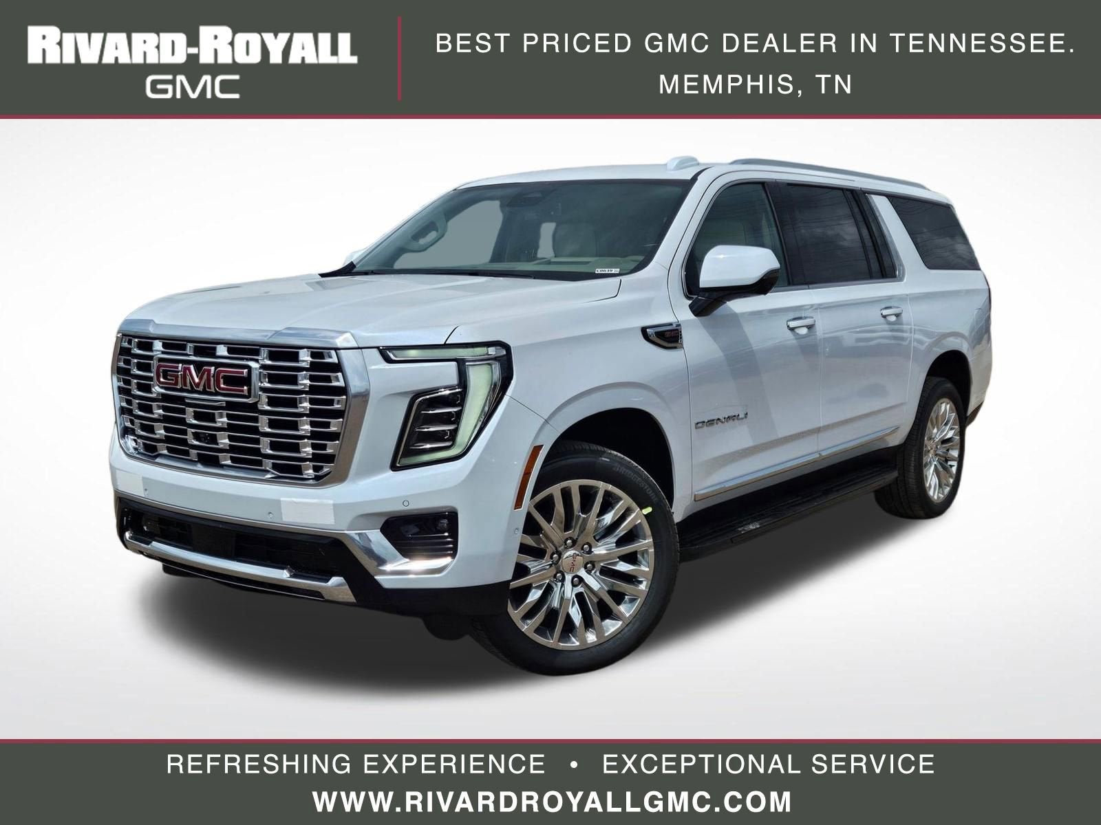 Glacier White Tricoat 2026 GMC Yukon XL Denali RWD SUV / Crossover 4X2 Automatic