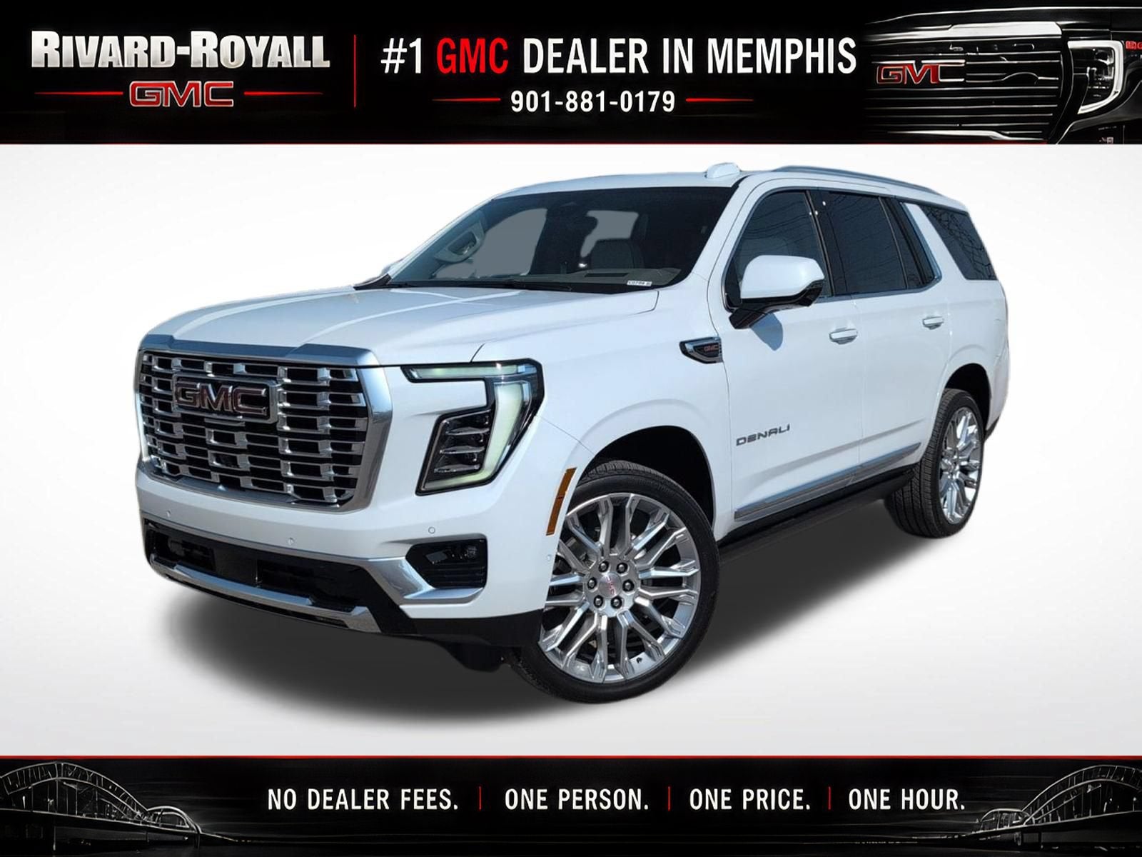 Glacier White Tricoat 2026 GMC Yukon SUV / Crossover Four-Wheel Drive Automatic