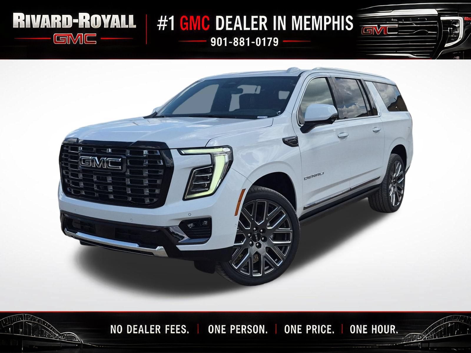 Glacier White Tricoat 2026 GMC Yukon XL SUV / Crossover Four-Wheel Drive Automatic