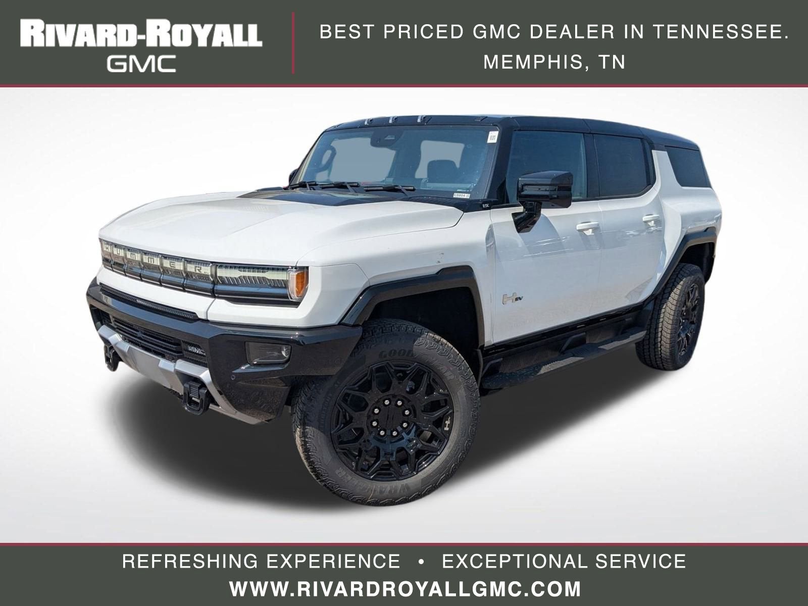 Interstellar White 2026 GMC Hummer EV SUV 2X AWD SUV / Crossover All-Wheel Drive Automatic